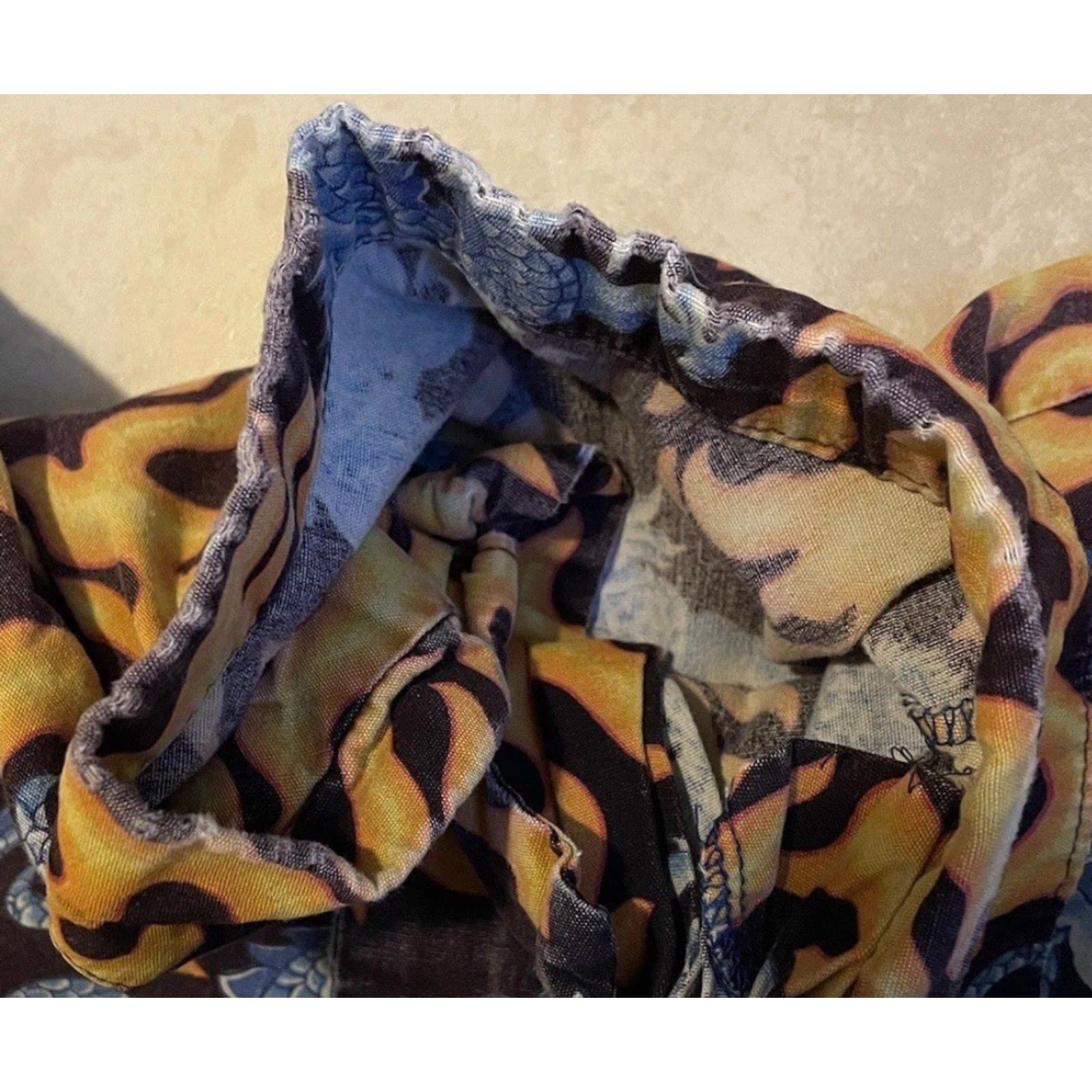 Vintage Vtg 90s Dragon Flames All Over Print Button Up Shirt M Grunge Biker Skate Surf Fire Jnco Y2K Shirt Mens Black 80s 90s Punk Rock Harley Skater Size US M / EU 48-50 / 2 - 4 Thumbnail