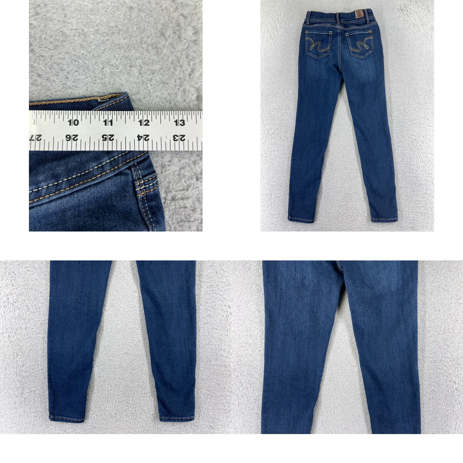 Vintage WallFlower Jeans Jeans Women 3 Blue Denim Skinny Low Rise 22x25 WallFlower Jeans Women 3 Blue Denim Jeans Skinny Low Rise 22x25 Size 26" / US 2 / IT 38 - 9 Thumbnail