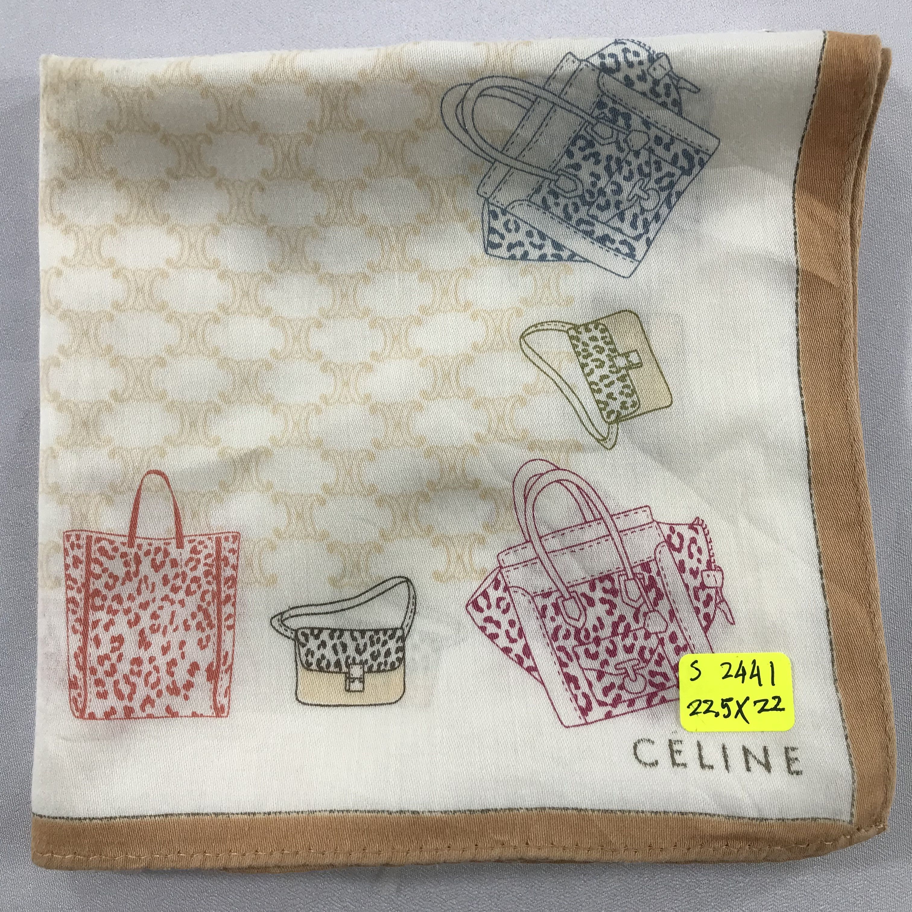 Celine × Vintage Celine Bandana / Handkerchief / Neckerchief - S2441 Size ONE SIZE - 4 Thumbnail