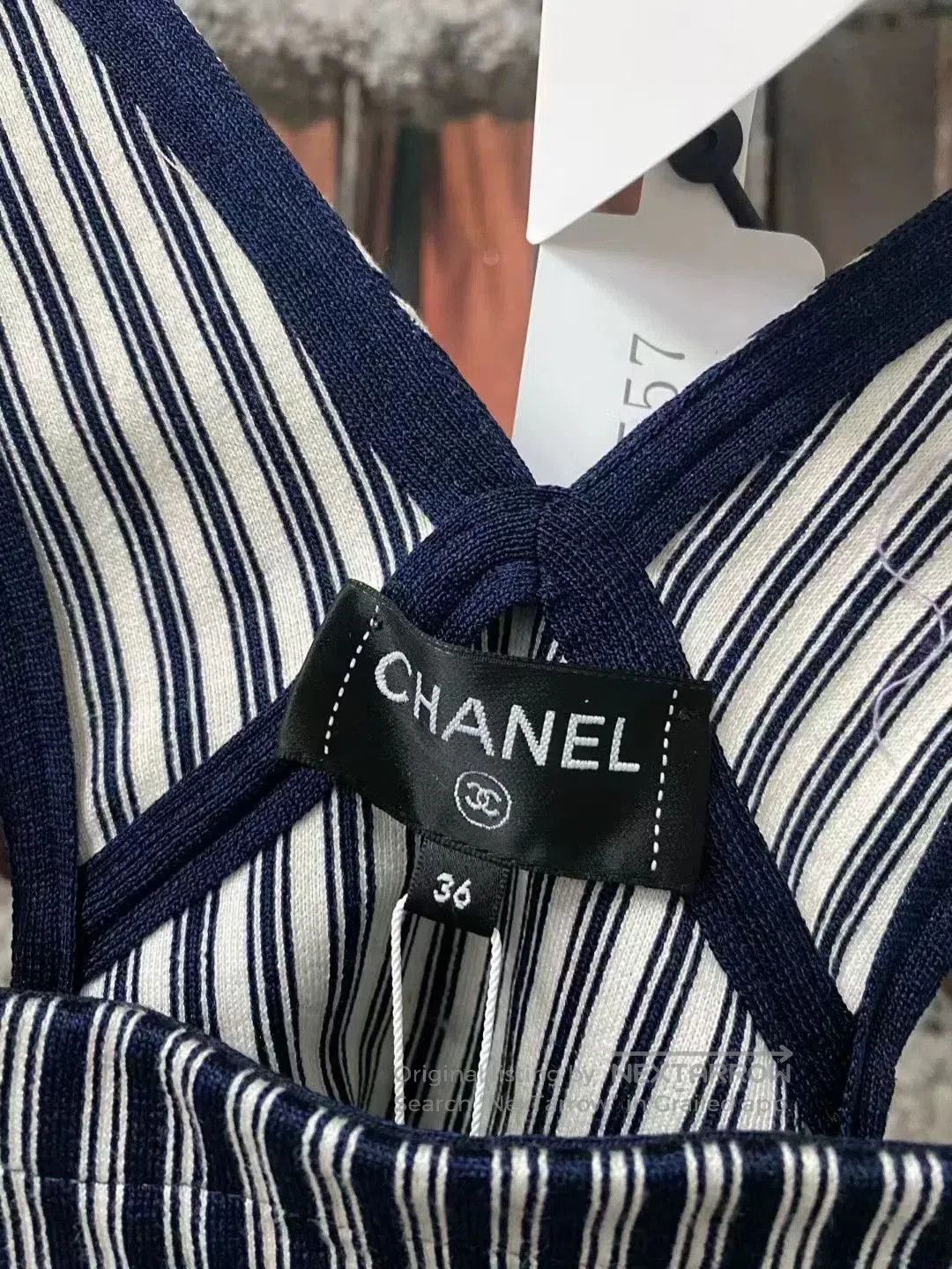 Chanel Chanel Striped Denim Vest Size 36. Size S / US 4 / IT 40 - 9 Thumbnail