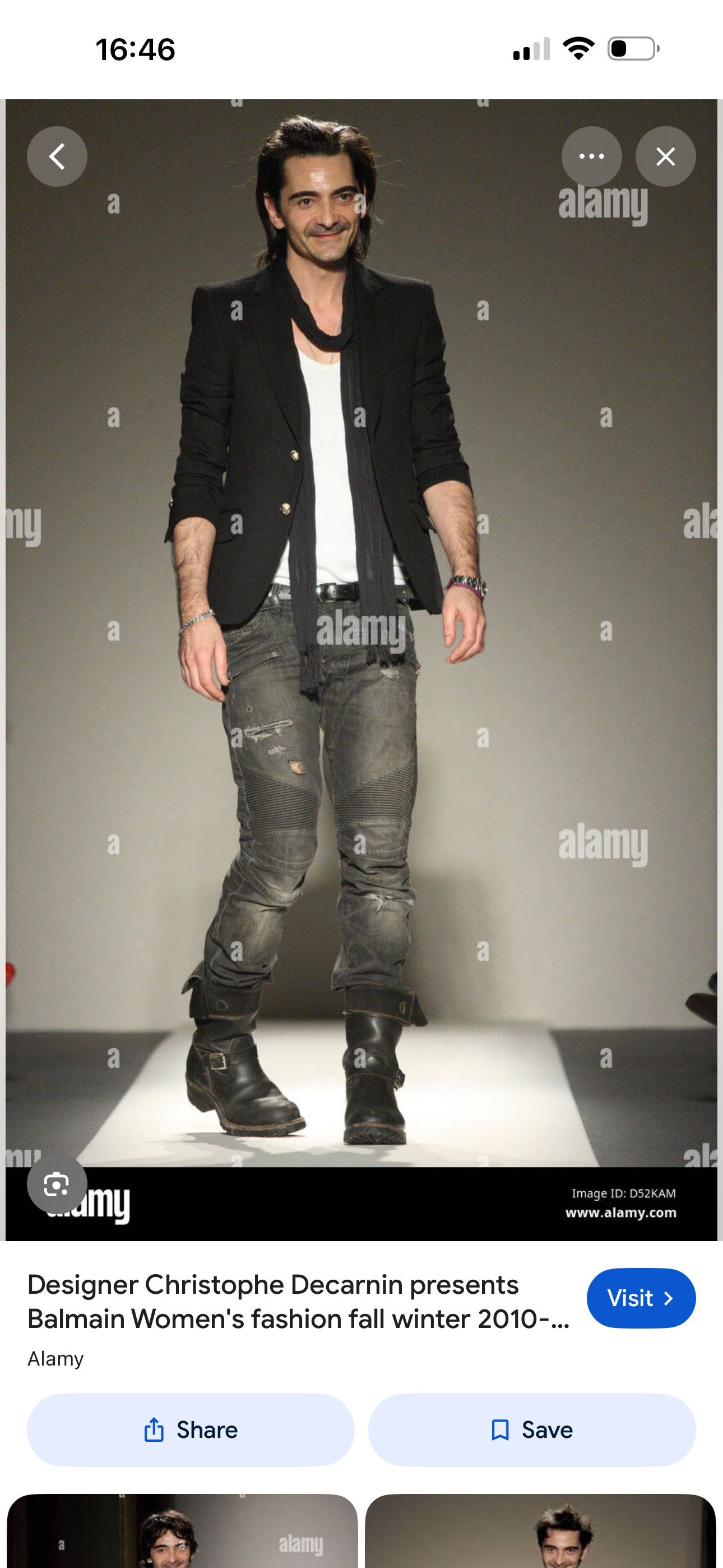 Balmain balmain christophe decarnin biker pants men size 34 Size US 34 / EU 50 - 8 Thumbnail