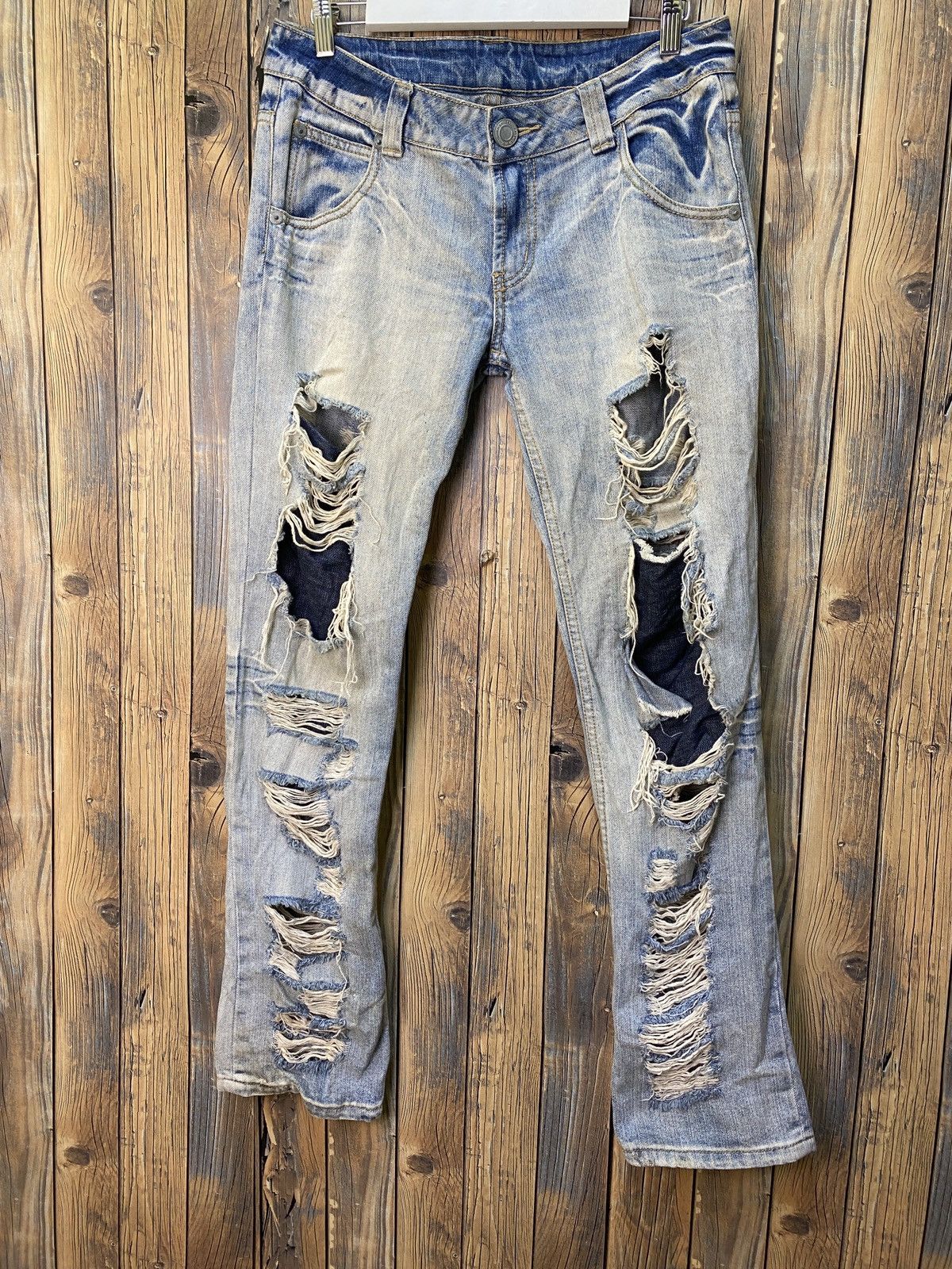 If Six Was Nine unbrand Distressed denim saiz 34(n01) Size US 34 / EU 50 - 1 Thumbnail