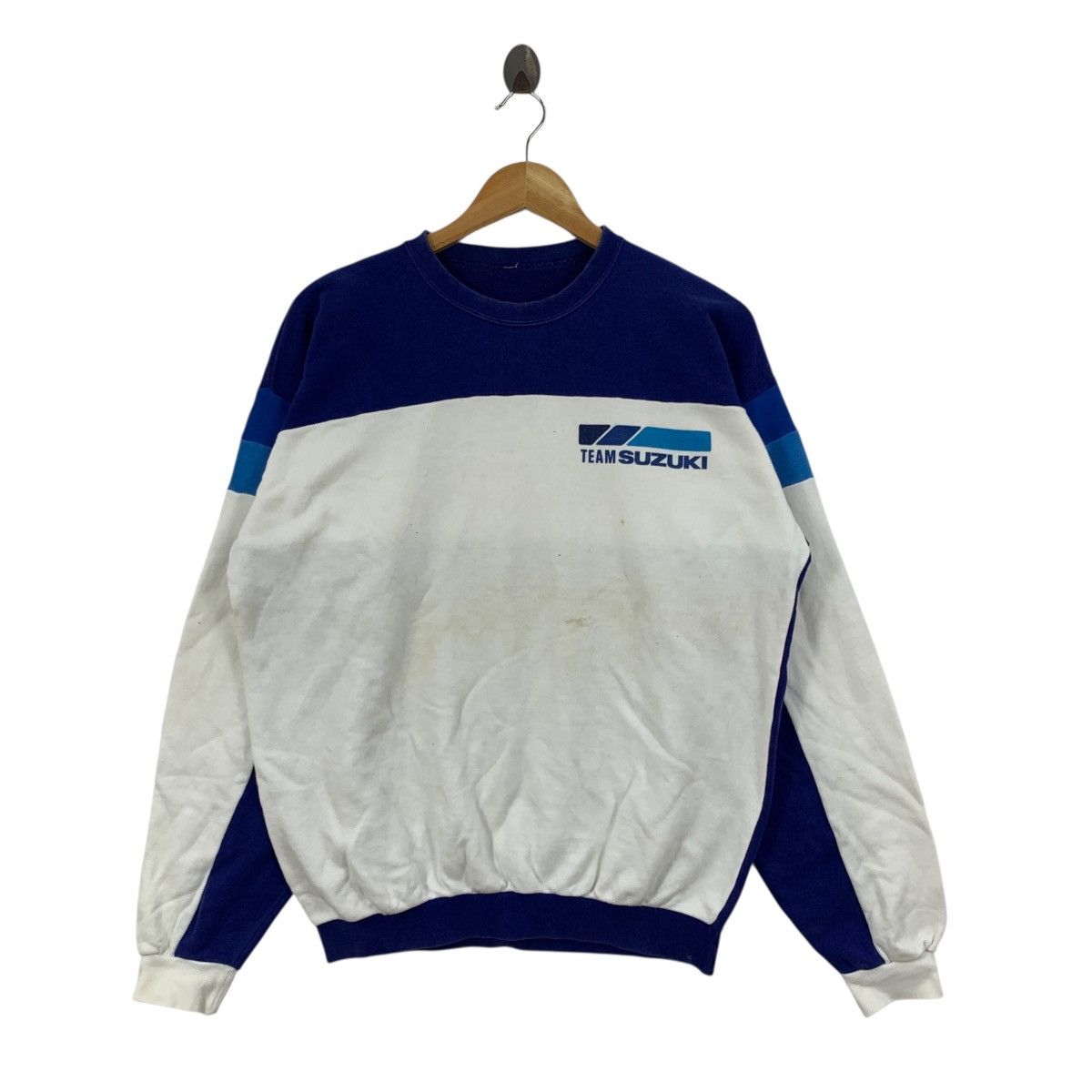 Vintage Vintage 90s TEAM SUZUKI Racing Formula One F1 Sweatshirt Size US L / EU 52-54 / 3 - 3 Thumbnail