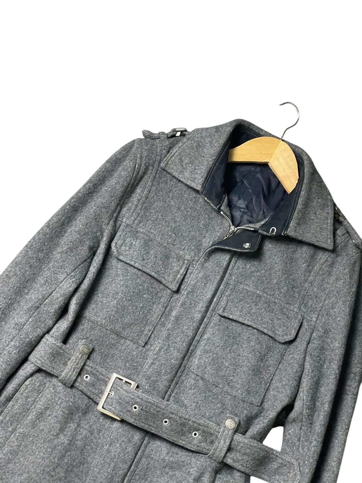 Tornado Mart Tornado Mart Brand Wool Belted Jacket (94) Size US L / EU 52-54 / 3 - 2 Thumbnail