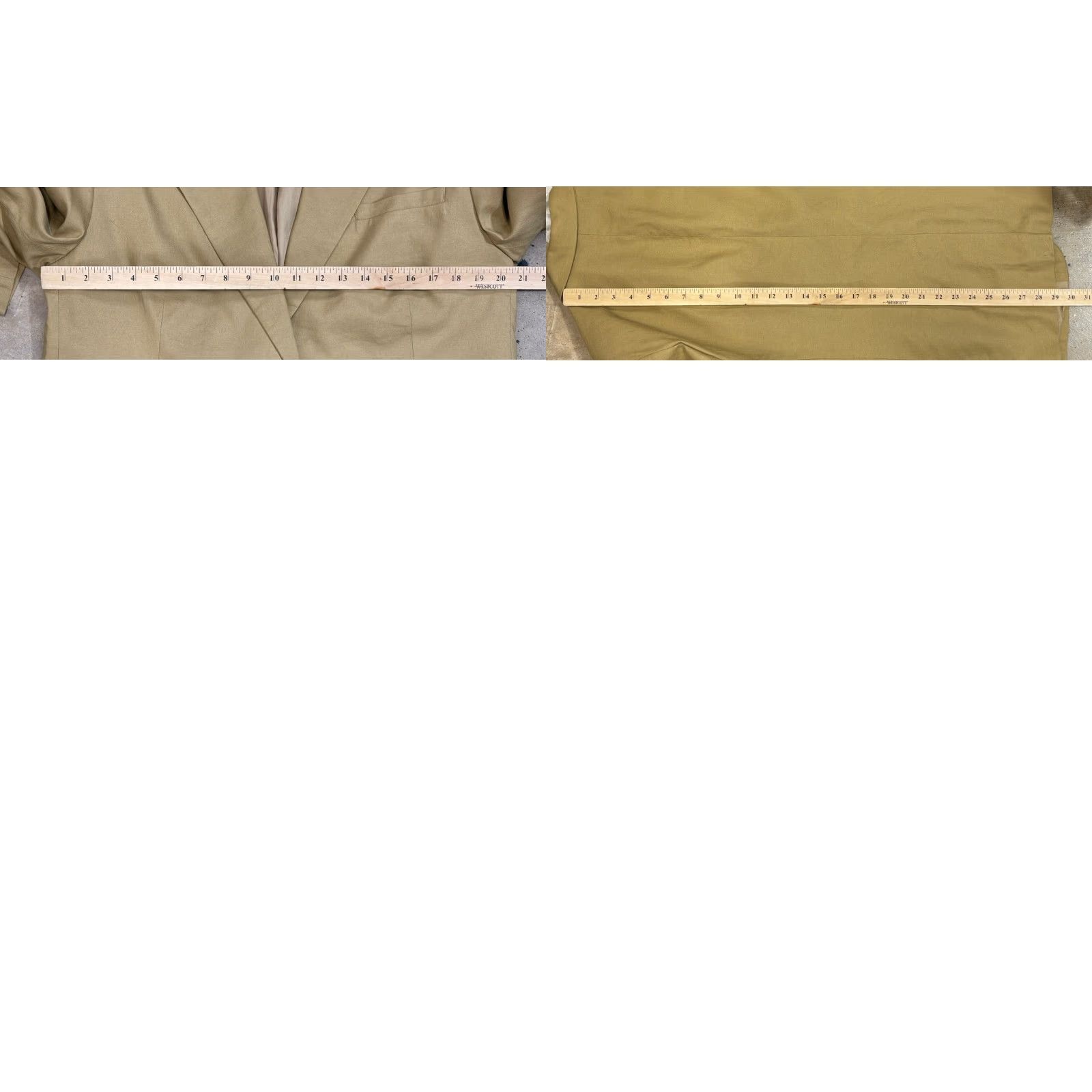 Banana Republic VINTAGE? No. Banana Republic Sport Coat Blazer Jacket Men 41R Medium Gold/Tan Linen Blend One-Button 41 Chest Business Casual Wedding Mens Size 40R - 8 Thumbnail