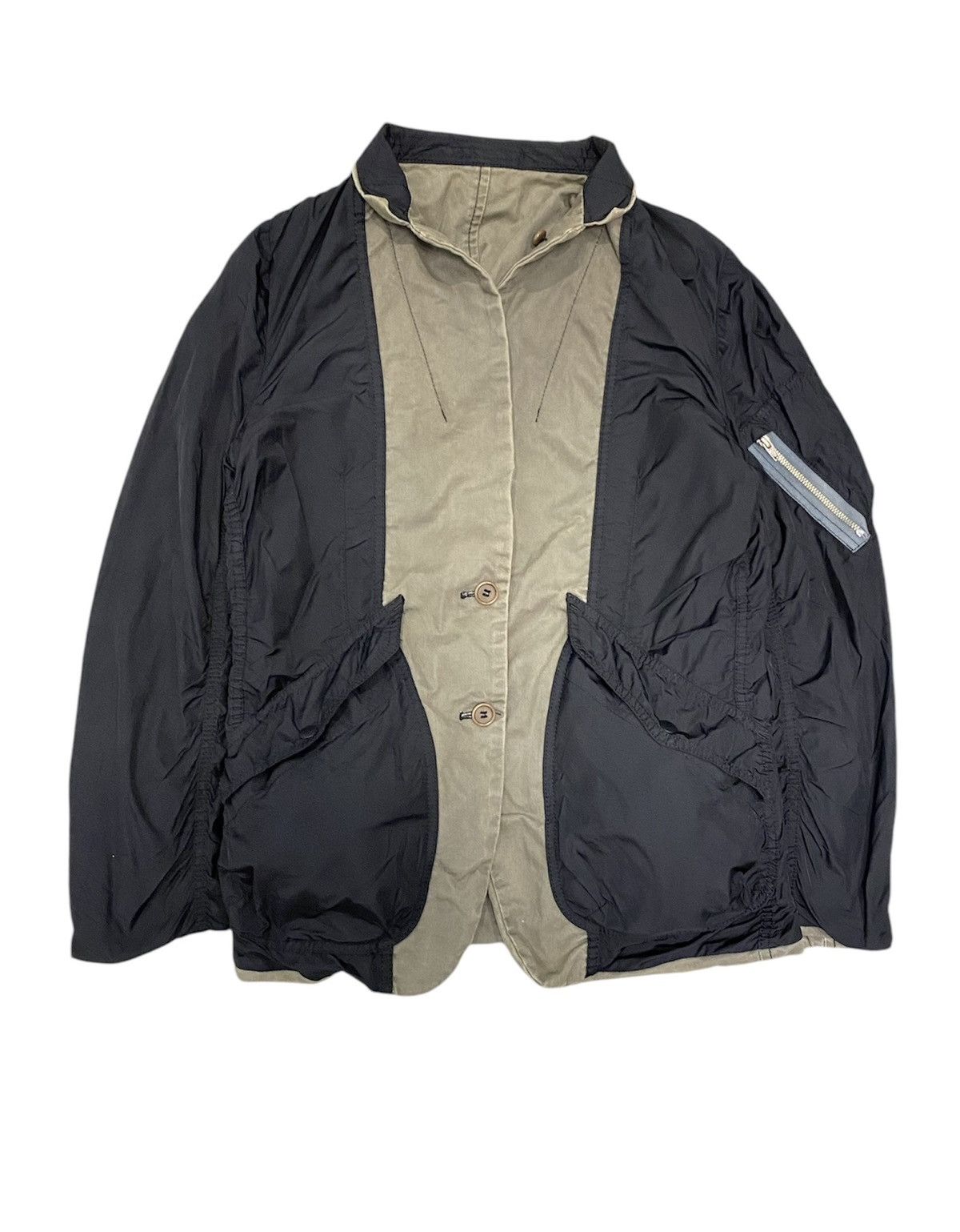 Comme des Garcons Homme 2009 Reversible Hybrid Large Flap modular pocket bomber Size US S / EU 44-46 / 1 - 1 Thumbnail