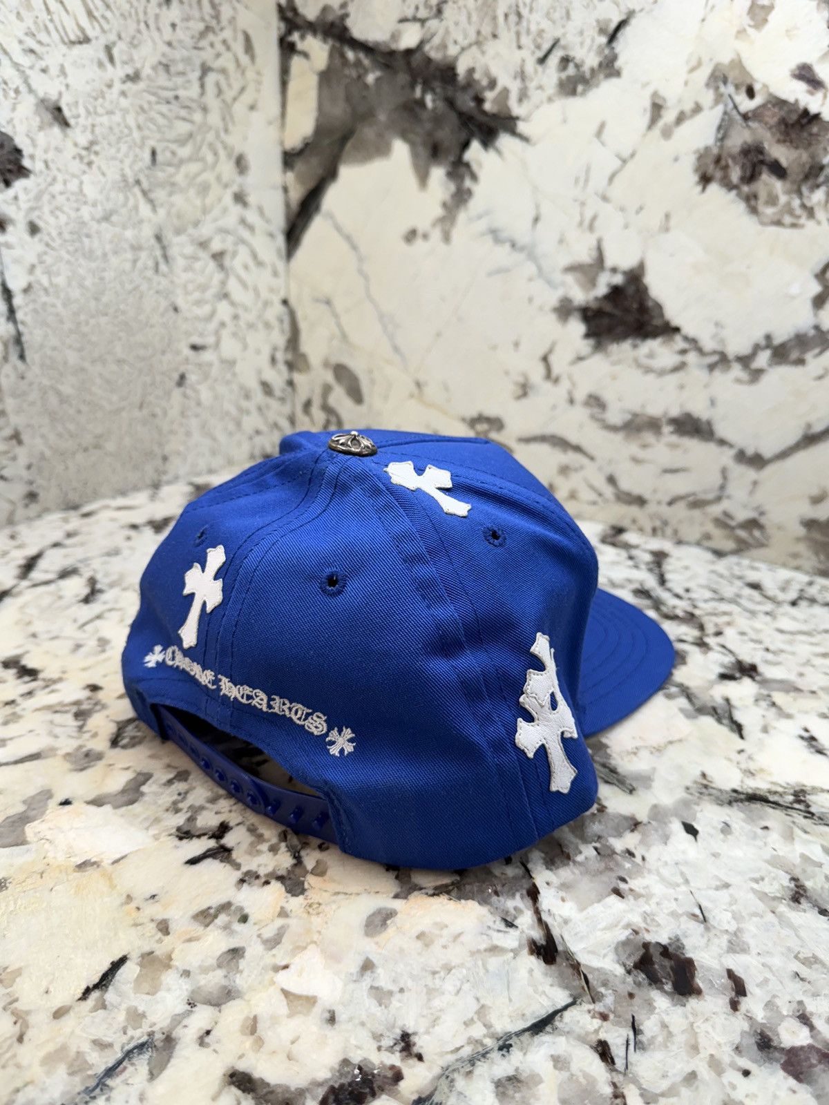 Chrome Hearts Chrome Hearts Cross Patch Hat Blue White Baseball Cap Size ONE SIZE - 12 Thumbnail