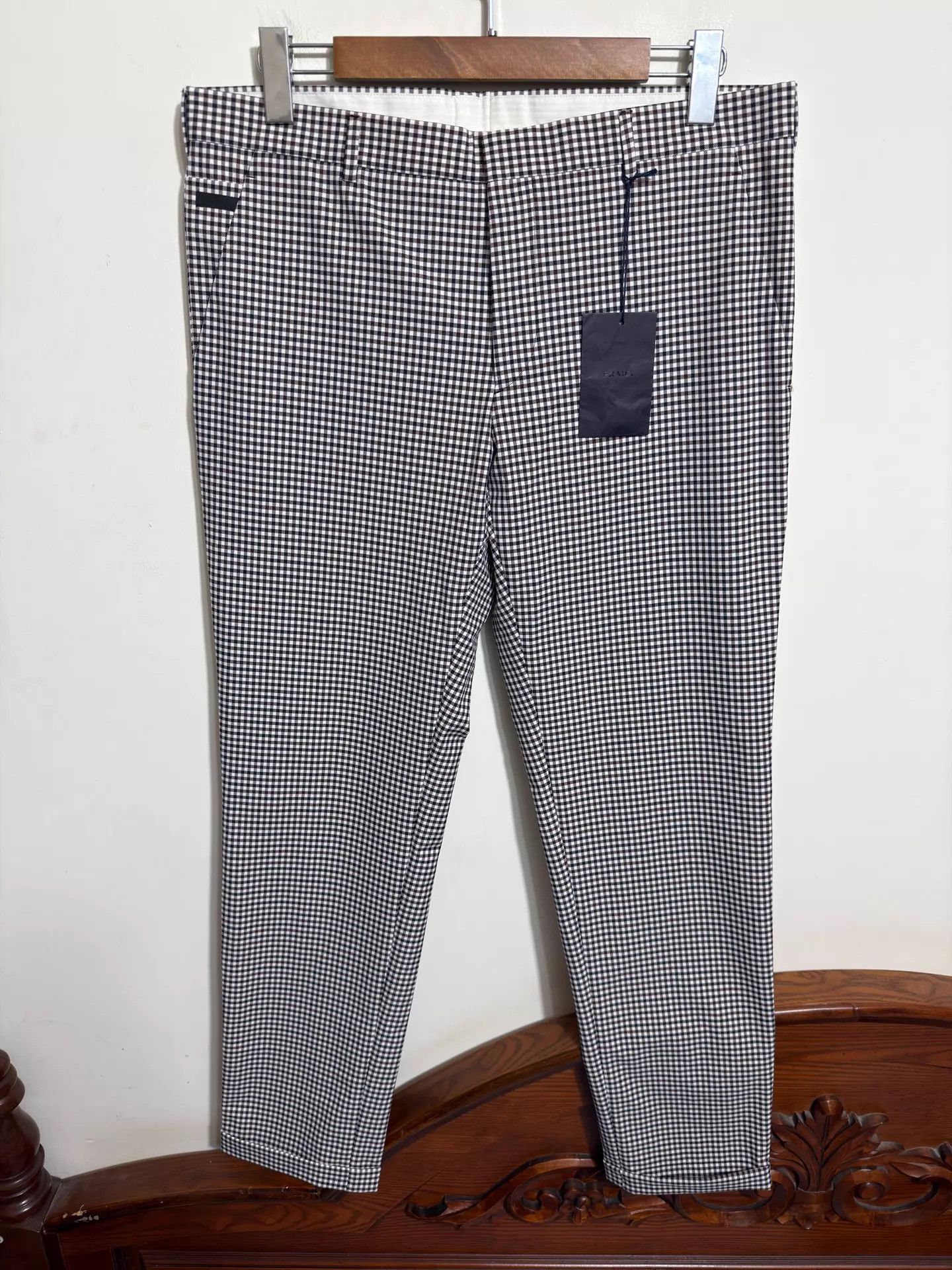 Prada Multi Checkered Casual Pants Size 34 Size US 34 / EU 50 - 1 Thumbnail