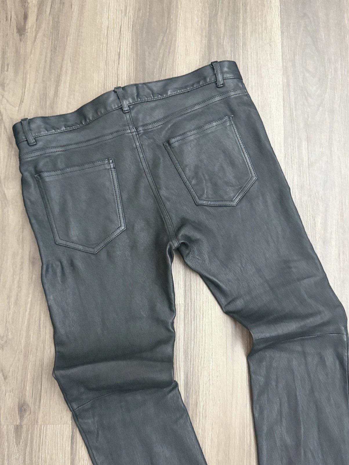 Saint Laurent Paris Saint Laurent Lamb Skin Leather Pants Size US 30 / EU 46 - 6 Thumbnail