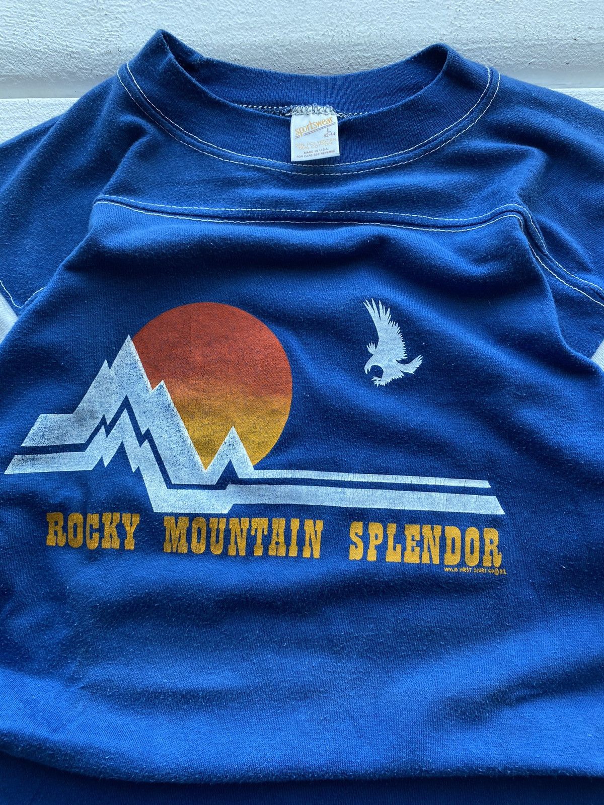Vintage 🔥1982 Western Rocky Mountain Splendor Eagle Sun Shirt Mens L Size US L / EU 52-54 / 3 - 5 Thumbnail