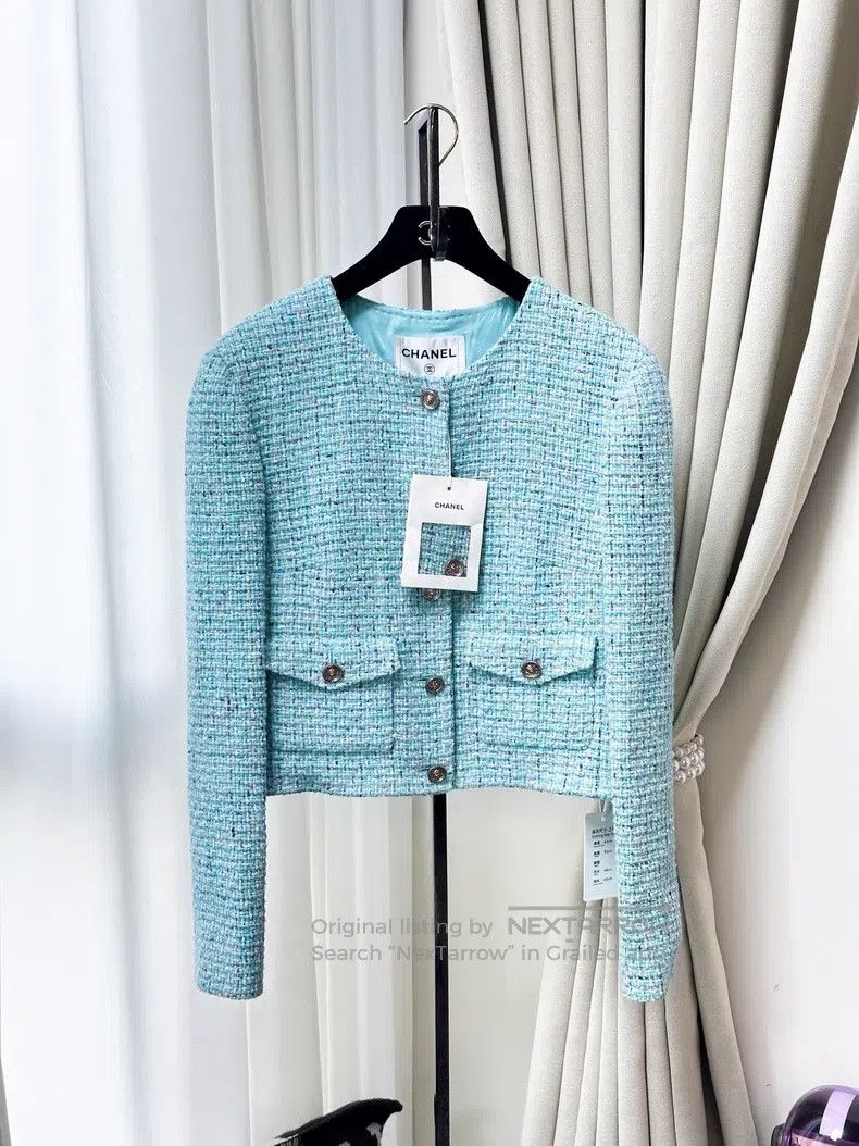 Chanel Chanel Twill soft tweed sequin braided two-pocket tweed ja Size XS / US 0-2 / IT 36-38 - 1 Thumbnail