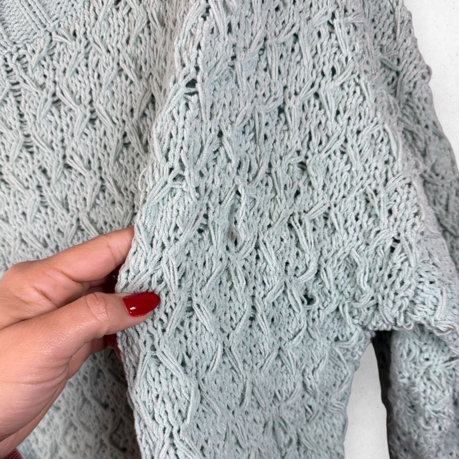 Seven 7 Seven 7 Knitted Mint Sweater Women's Size L Very Soft Size L / US 10 / IT 46 - 4 Thumbnail