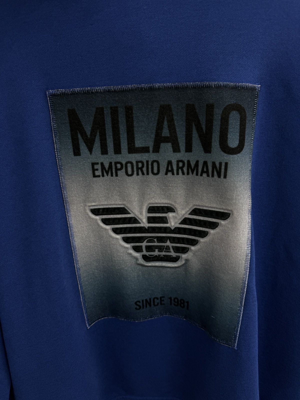 Emporio Armani 🇮🇹❗️New Emporio Armani Milano Luxury Hoodie Blue Size US L / EU 52-54 / 3 - 7 Thumbnail