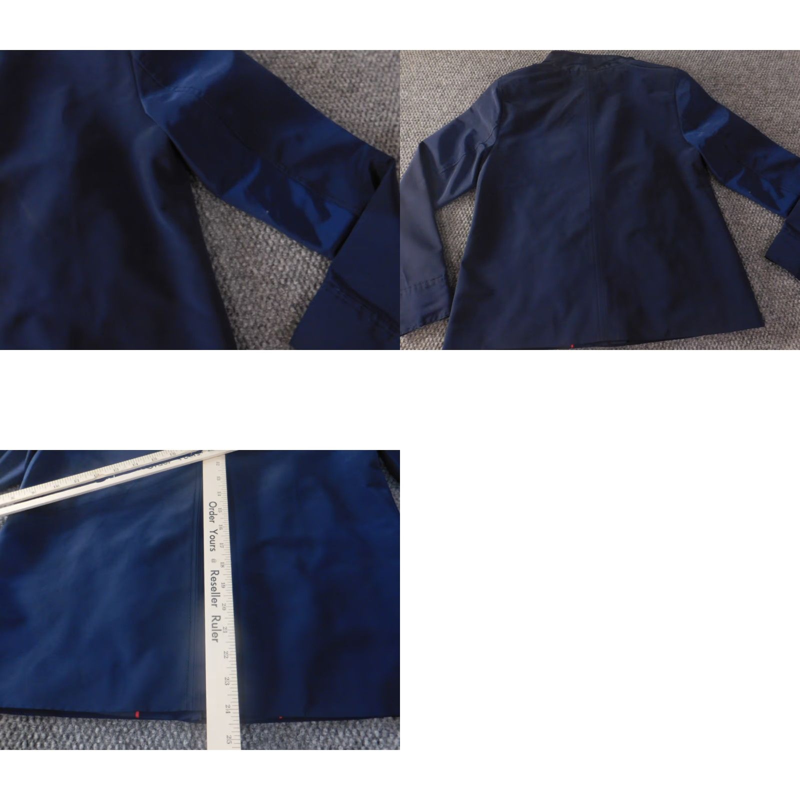 Vintage Crown & Ivy Womens Jacket XS Blue Zip Snap Soft-shell Regular Length Knit Polyester Lining Zipper Casual (Vintage: No) Size XS / US 0-2 / IT 36-38 - 9 Thumbnail