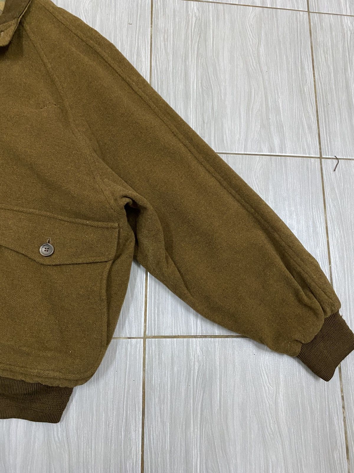 Vintage Vtg 80s Wool Cashmere Jacket Brown - Atelier Pie Monte Size US L / EU 52-54 / 3 - 6 Thumbnail