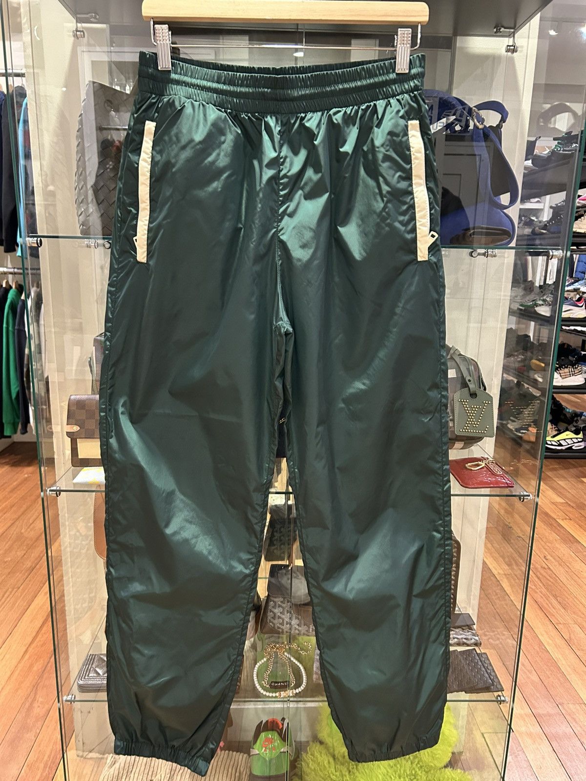 Moncler Moncler Track Pants - Green Size US 30 / EU 46 - 1 Thumbnail