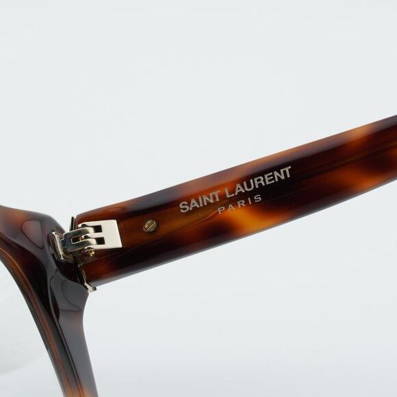 Saint Laurent Paris Saint Laurent SL M143 OPT 003 Eyeglasses Havana 51mm Square Size ONE SIZE - 8 Thumbnail