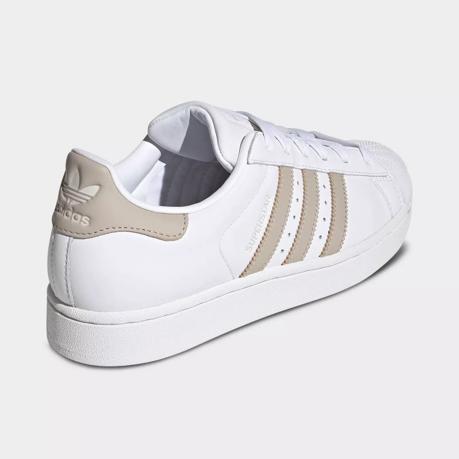 Adidas ADIDAS ORIGINALS WOMEN'S 11 SUPERSTAR II WHITE WONDER BEIGE Size US 11 / IT 41 - 4 Thumbnail