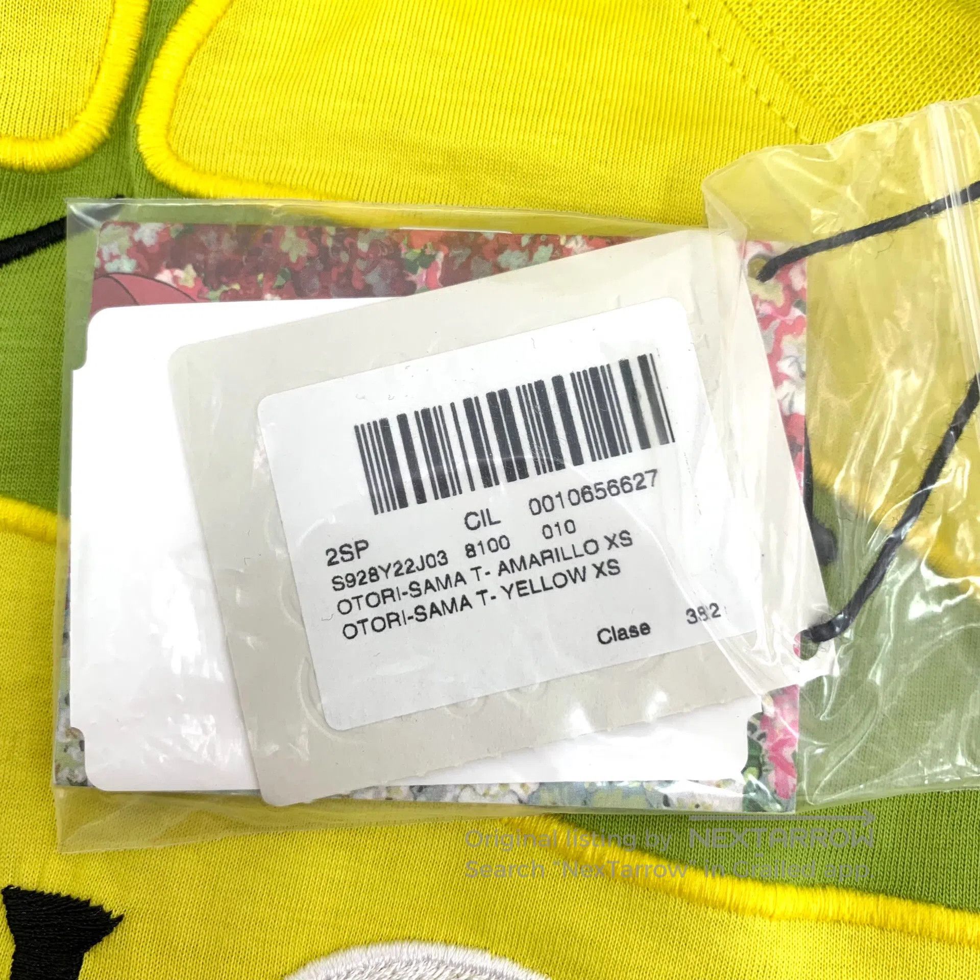 Loewe Loewe Yellow logo letter embroidery cotton round neck shor Size US XS / EU 42 / 0 - 7 Thumbnail