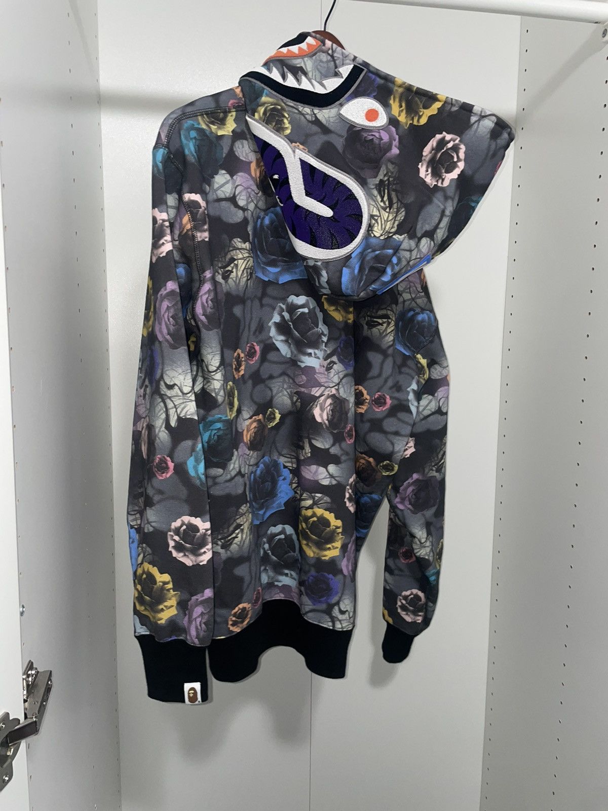 Floral Camo Shark Relaxed Full Zip Hoodie