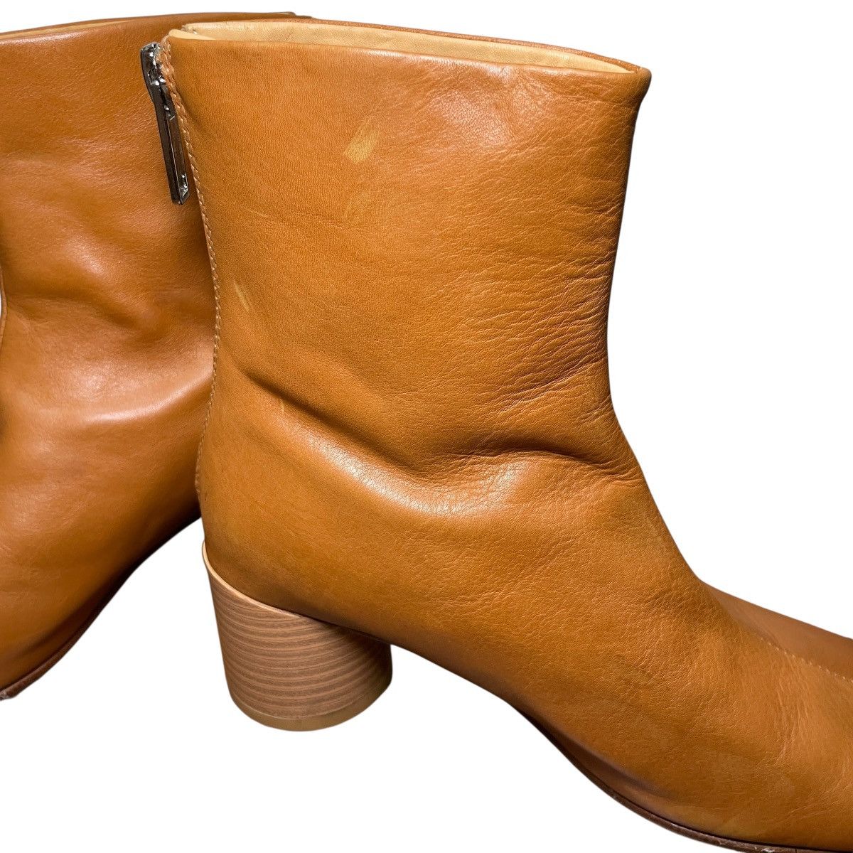MM6 MM6 Maison Margiela Pebbled-leather Anatomic Ankle Boots Size US 8 / IT 38 - 8 Thumbnail