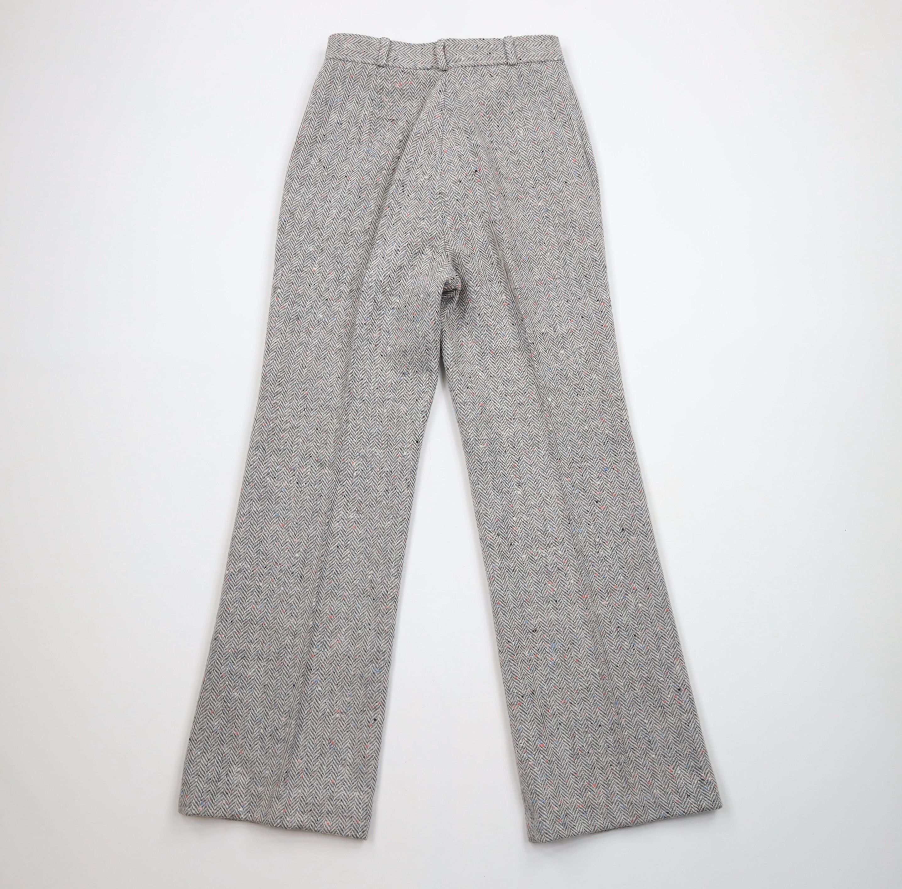 Vintage Vintage 70s Herringbone Rainbow Wide Leg Bell Bottoms Pants Size 32" / US 10 / IT 46 - 7 Thumbnail
