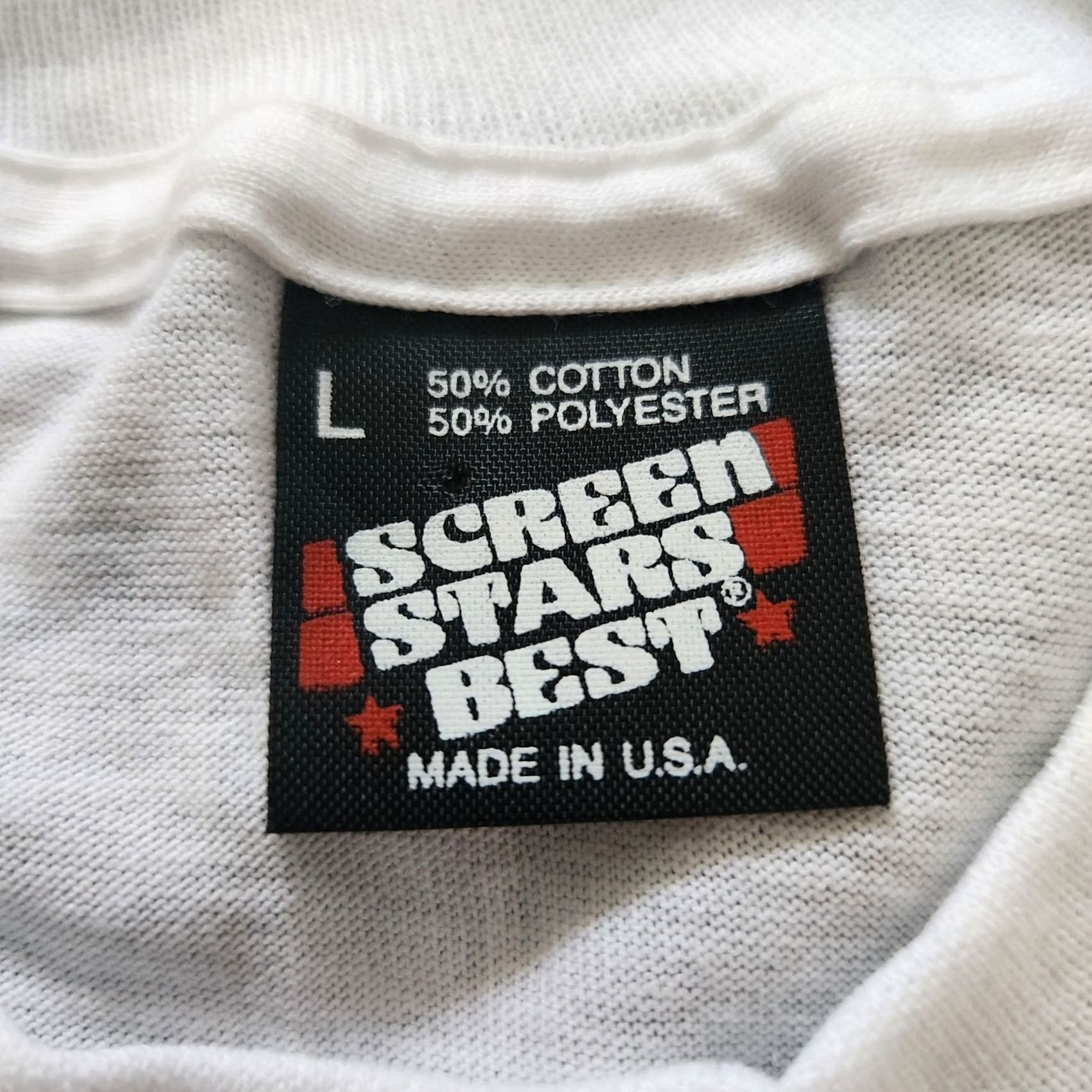 Vintage VINTAGE Screen Stars Best Veterans T Shirt Mens Large Gray 90s Memorial Day Short Sleeve Crew Neck Classic Logo Mens Size US L / EU 52-54 / 3 - 8 Thumbnail