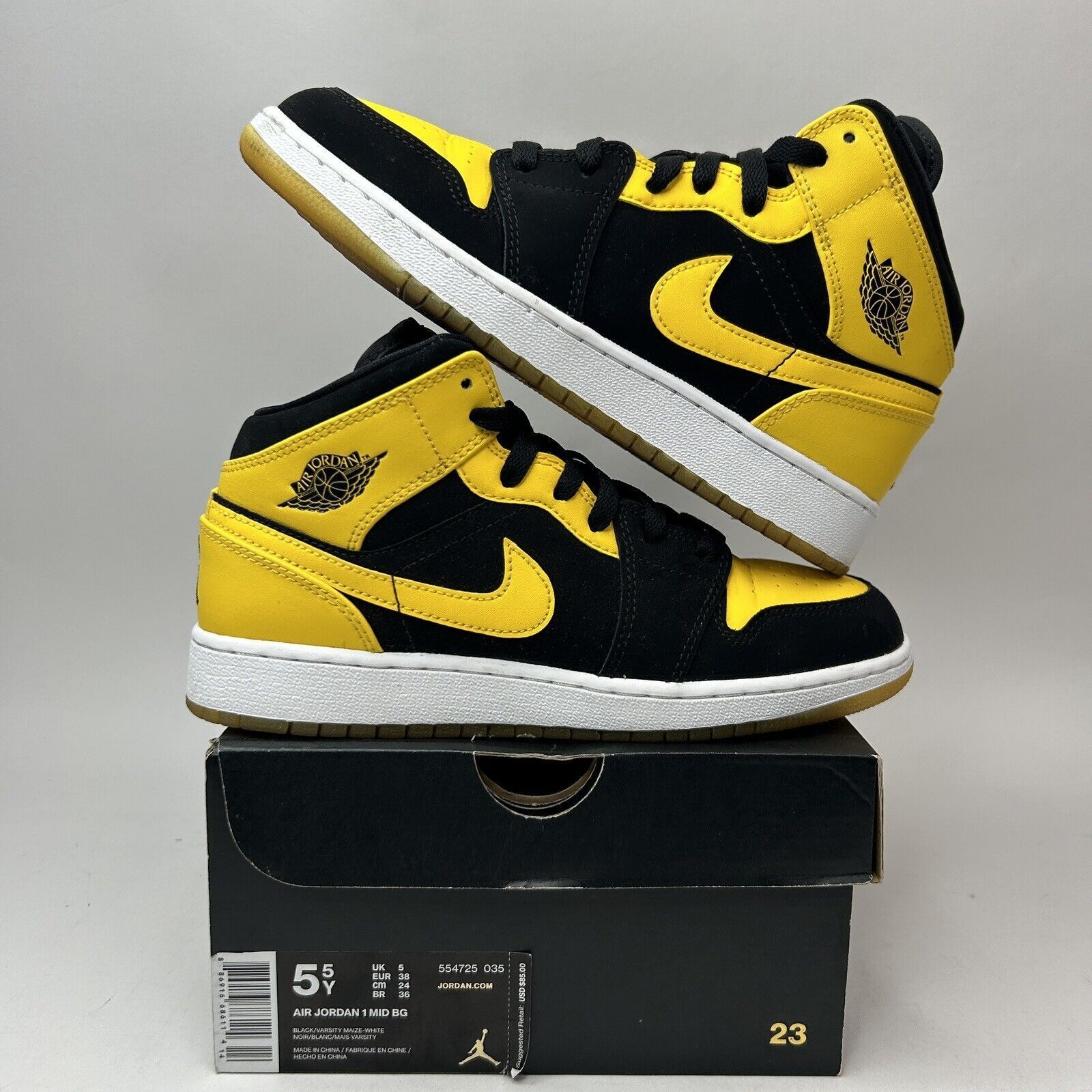 Nike Nike Air Jordan 1 Retro Mid BG “New Love” 2017 orn Size US 7 / EU 40 - 1 Thumbnail