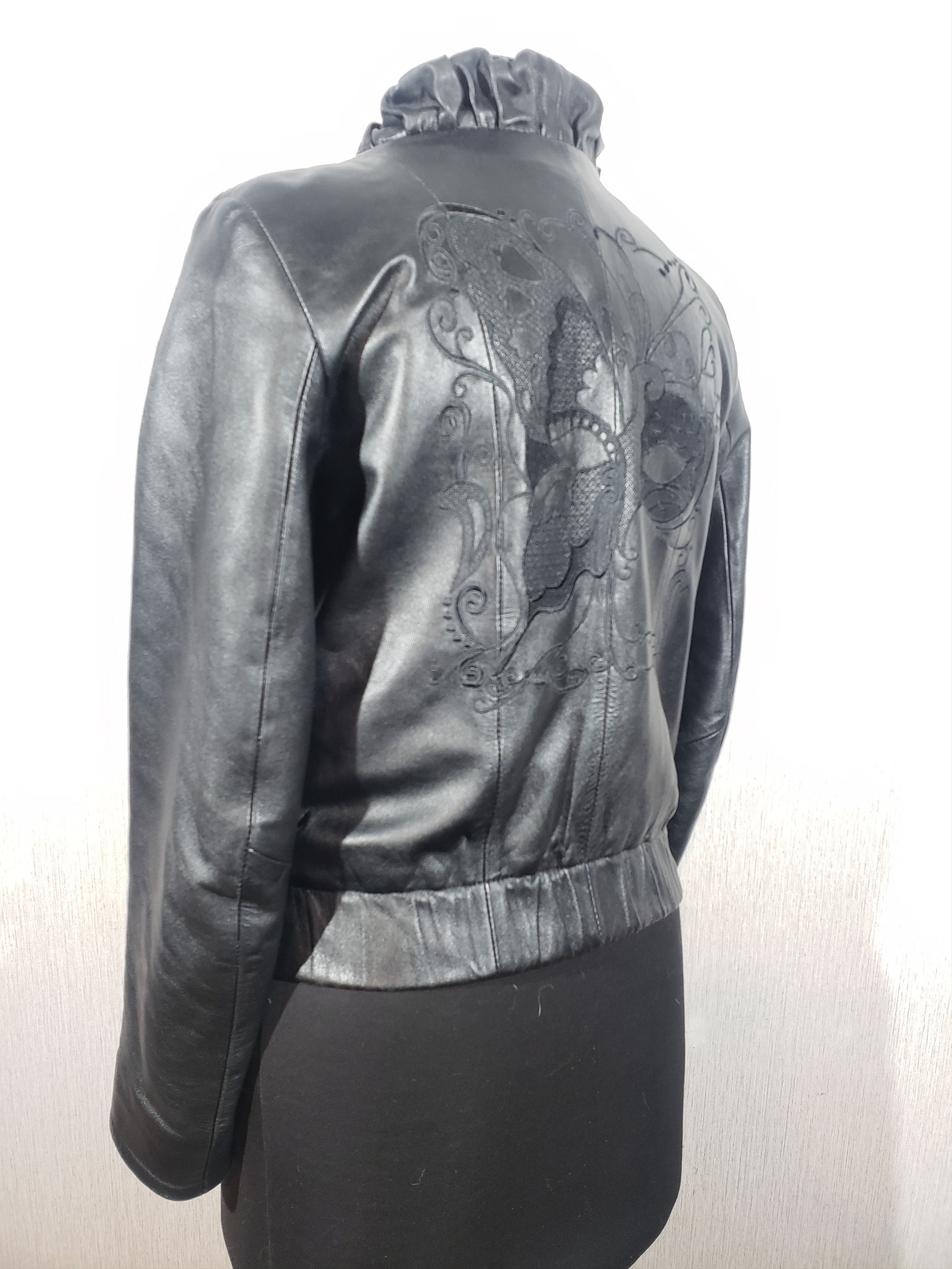 Other Cute women's leather jacket with a metal zipper. Size L / US 10 / IT 46 - 5 Thumbnail