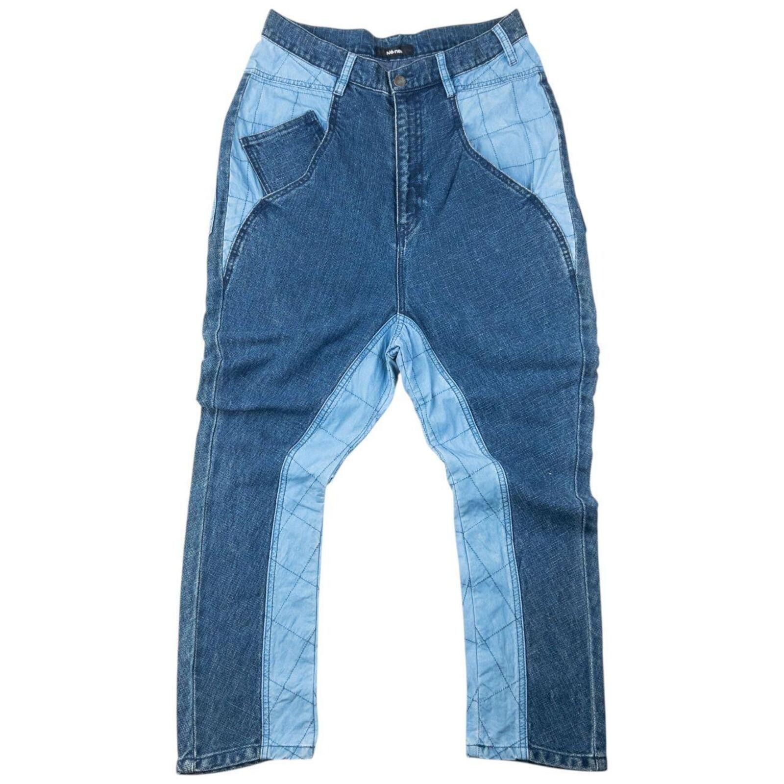 Issey Miyake Vintage Ne-Net By Issey Miyake Patchwork Denim Jeans W30 Size 30" / US 8 / IT 44 - 1 Thumbnail