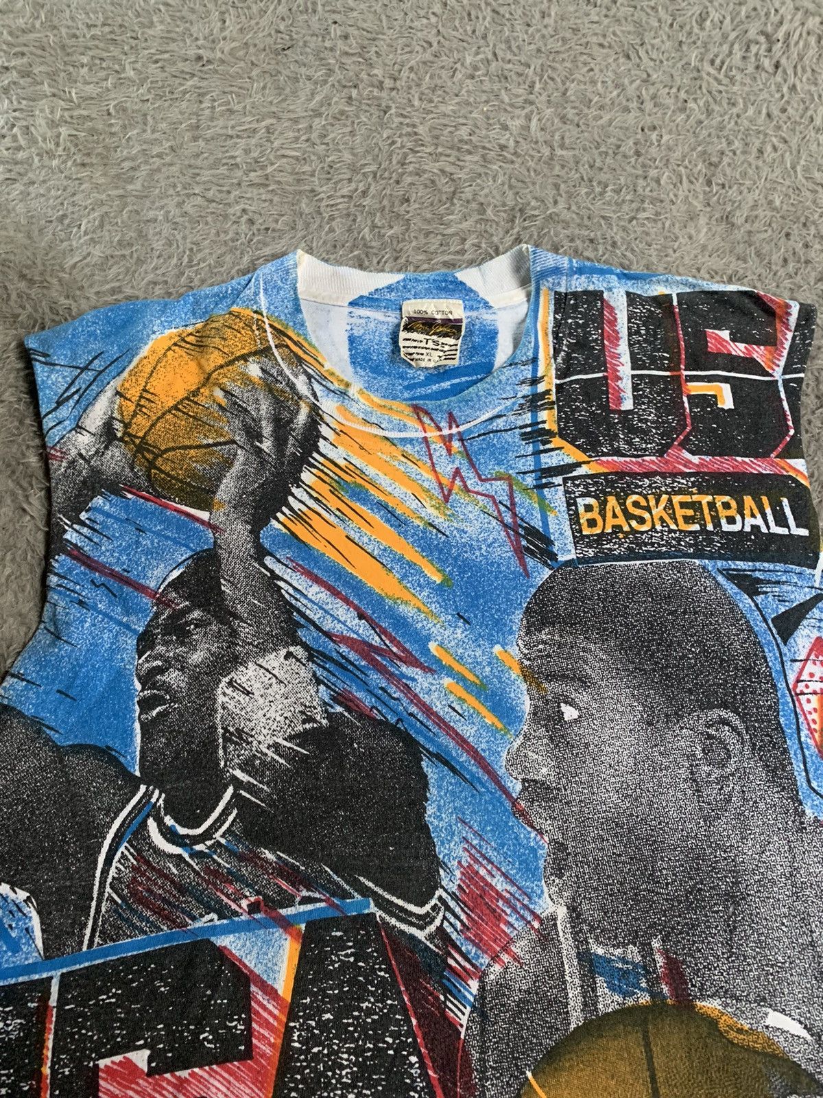 Vintage Vintage 90s Magic Johnson Dream Team Usa Michael Jordan AOP Size US XL / EU 56 / 4 - 2 Thumbnail