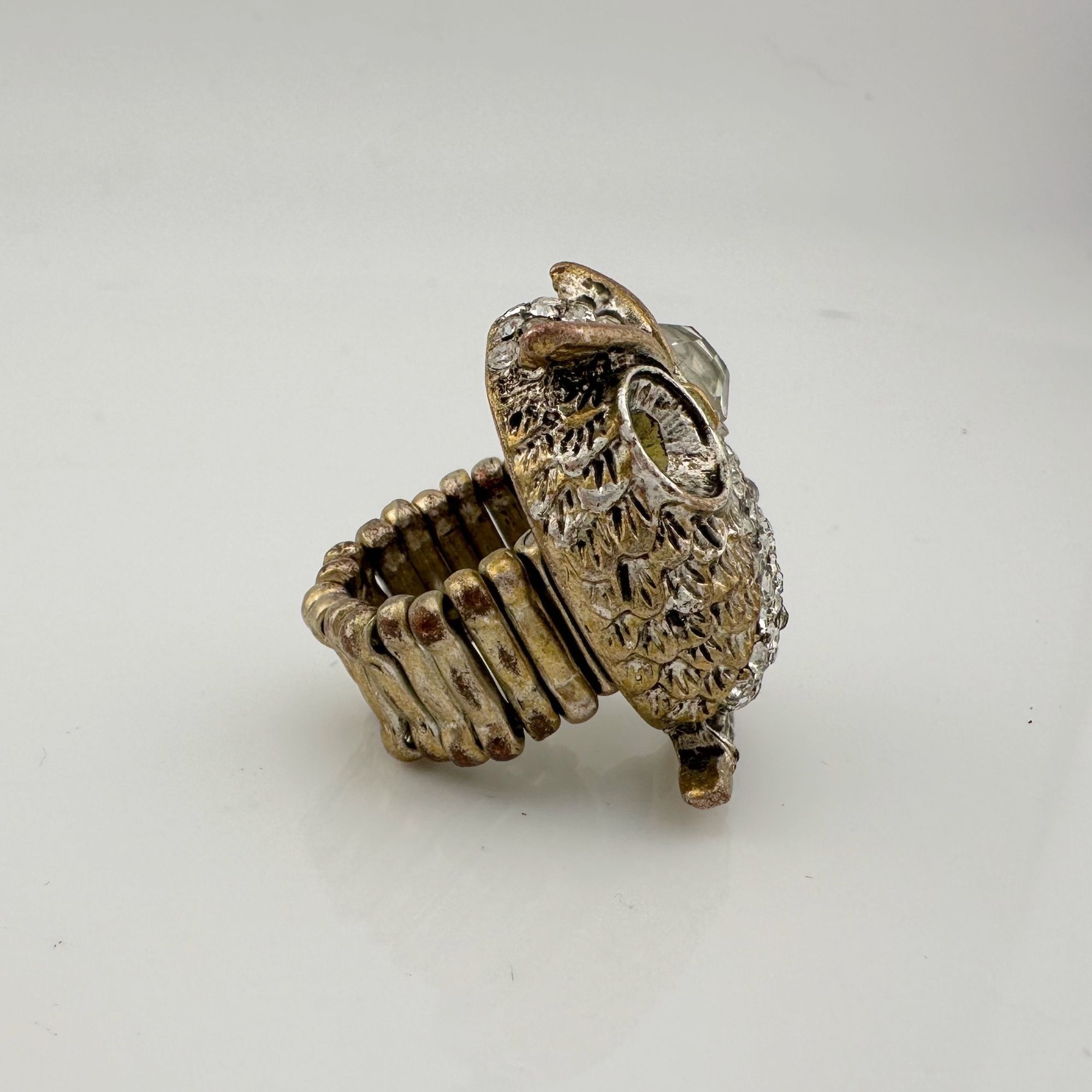 Vintage Vintage Costume Jewelry Owl, Dolphin and Turtle Rhinestone Size ONE SIZE - 5 Thumbnail