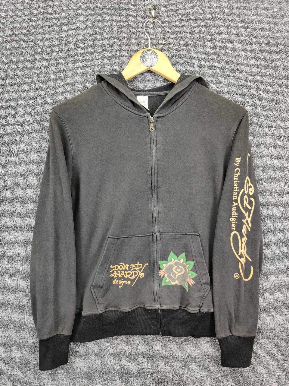 Ed Hardy Vintage Ed Hardy Christian Audigier Zipper Hoodie Size US XL / EU 56 / 4 - 5 Thumbnail