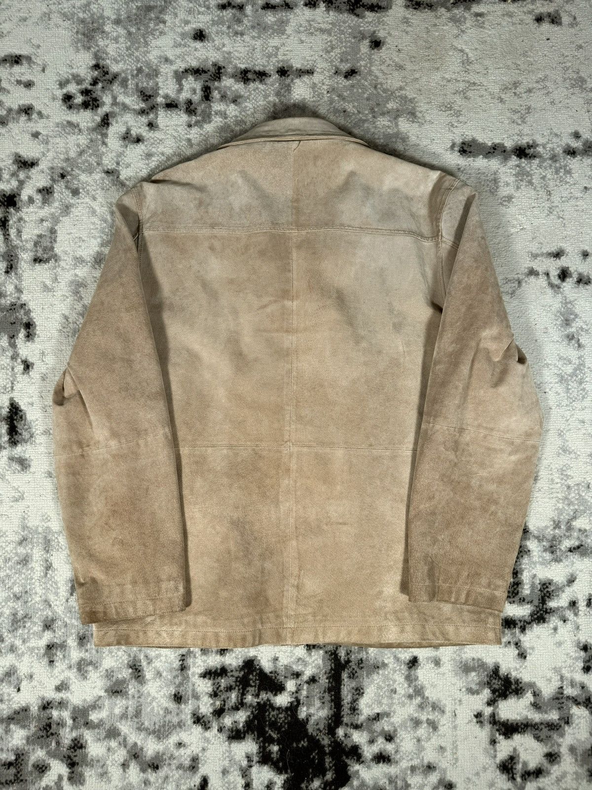 Vintage Vintage Suede Leather Beige Jacket Size US L / EU 52-54 / 3 - 4 Thumbnail