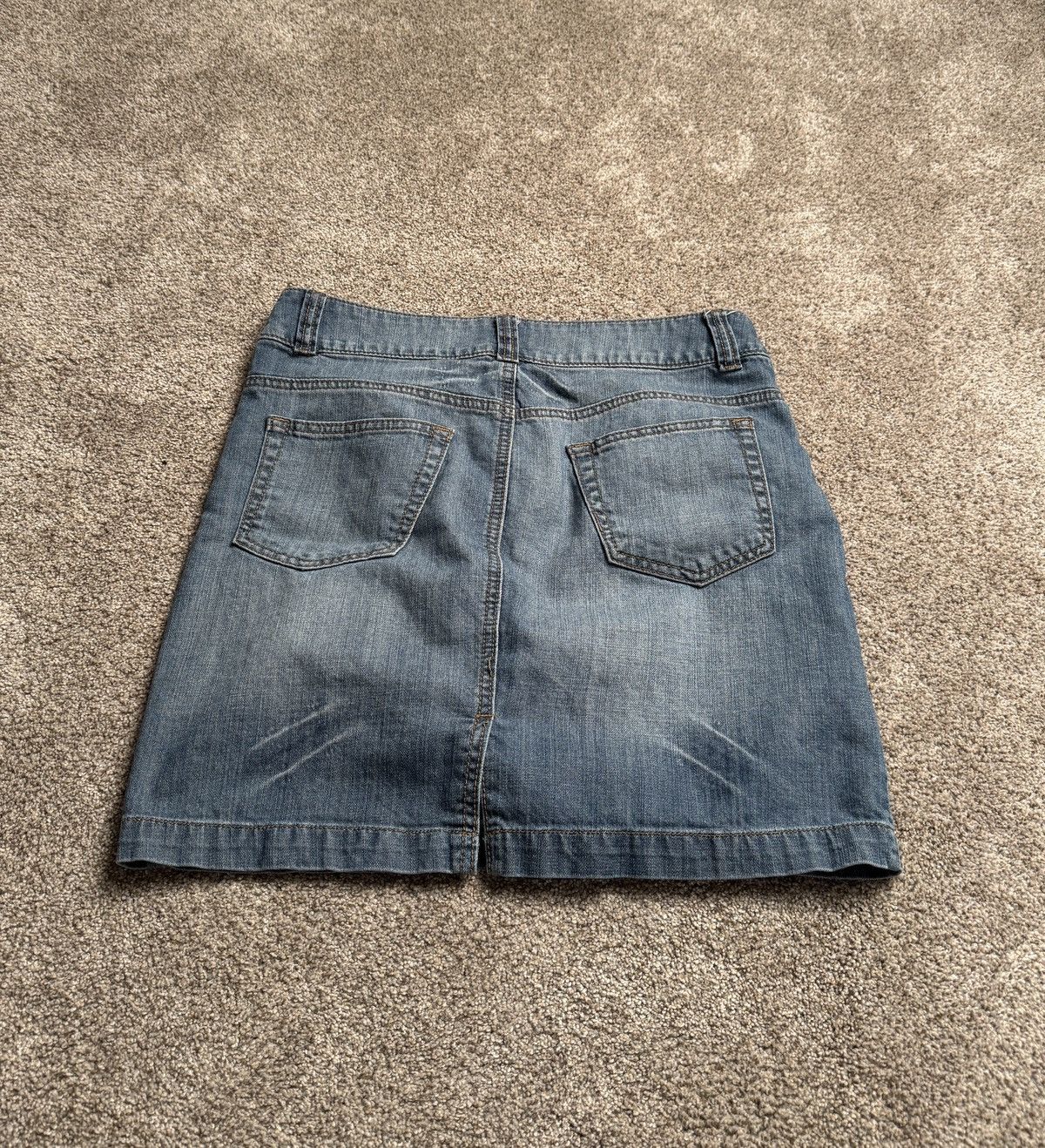 Point Zero POINT ZERO “MENDED” DENIM SKIRT Size 30" / US 8 / IT 44 - 5 Thumbnail