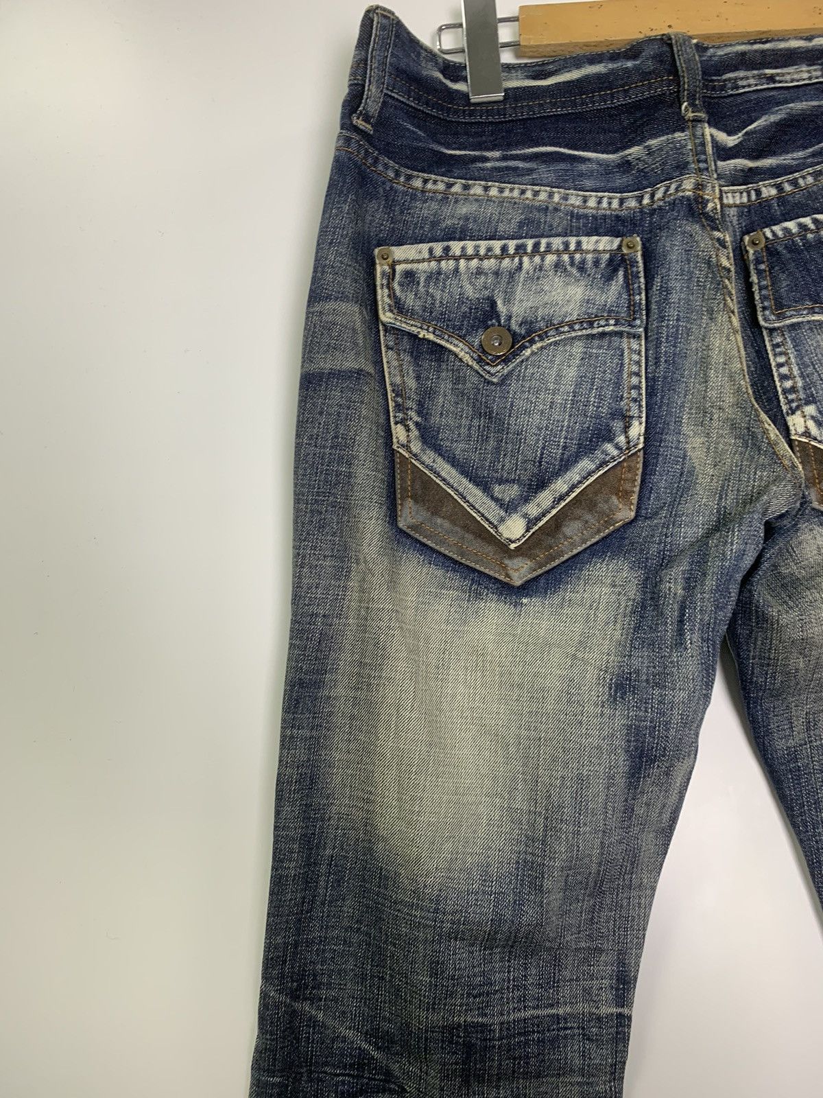 Michel Klein × Vintage Vintage distress jeans Size US 34 / EU 50 - 11 Thumbnail