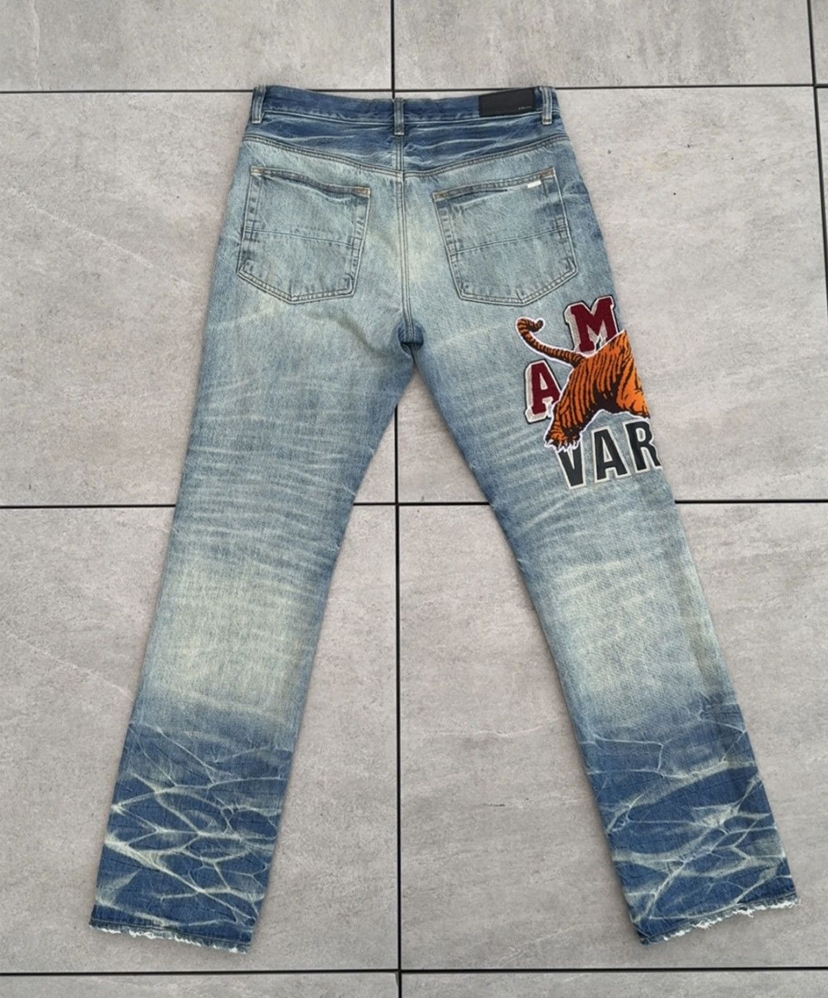 Amiri Amiri Varsity Tiger Five-Pocket Jeans Size US 32 / EU 48 - 2 Thumbnail
