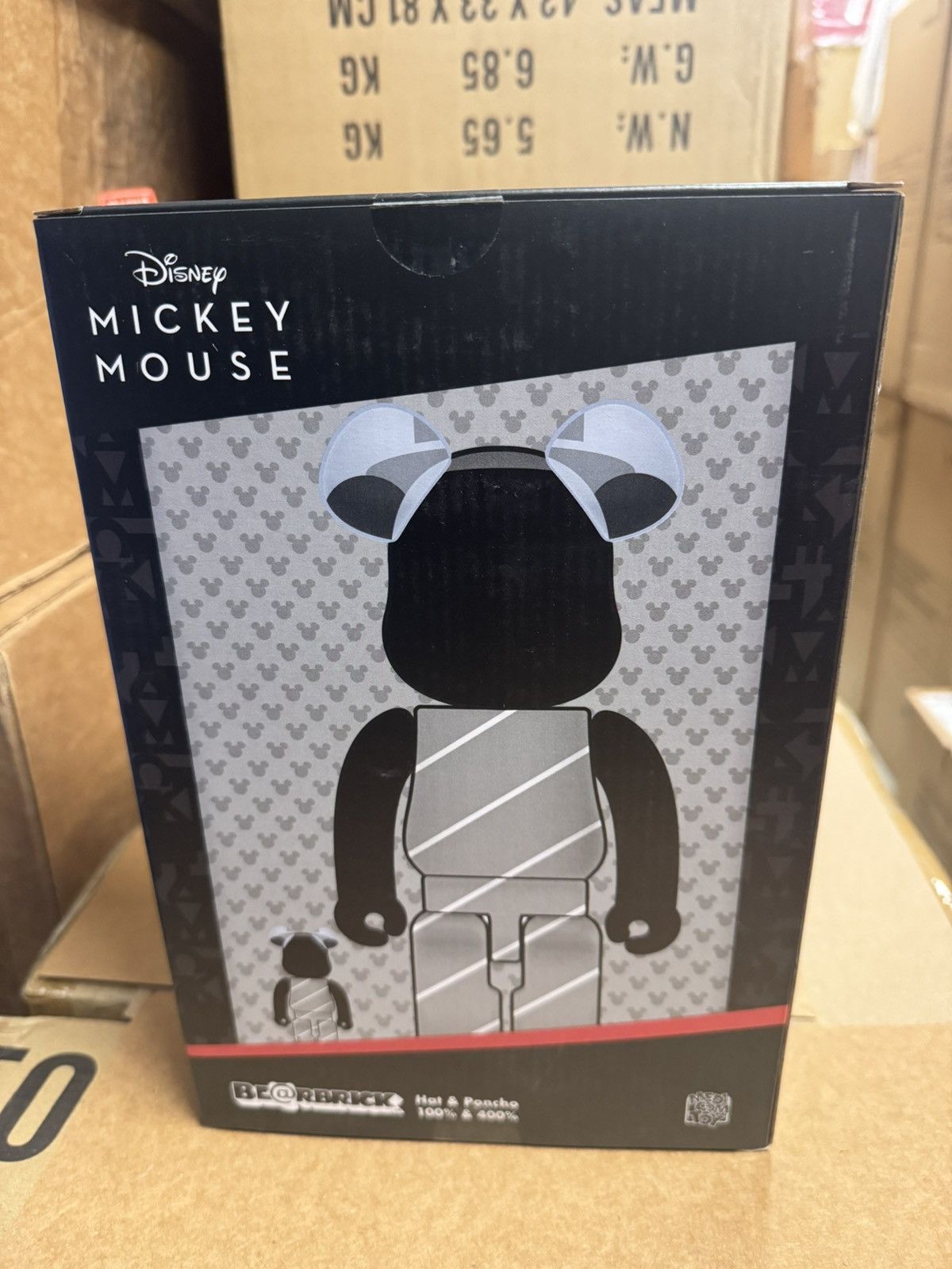 Medicom Toy Bearbrick x Disney Hat and Poncho Mickey 100% & 400% Set Size ONE SIZE - 3 Thumbnail