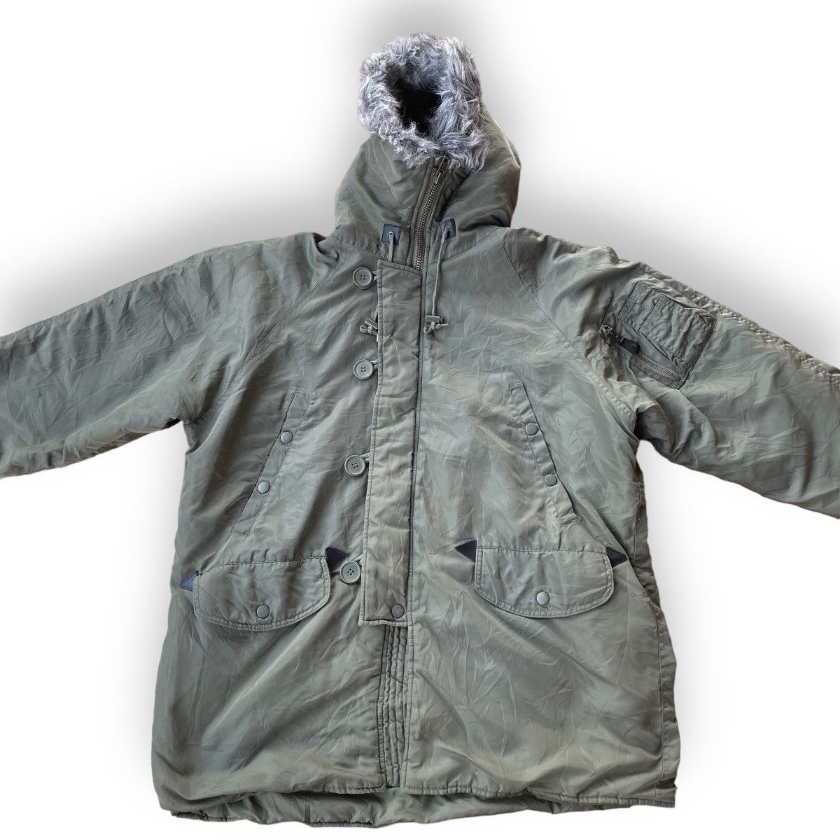14th Addiction 🇯🇵 VINTAGE ROLLER GEAR FUR HOODIE JACKET Size US XL / EU 56 / 4 - 5 Thumbnail