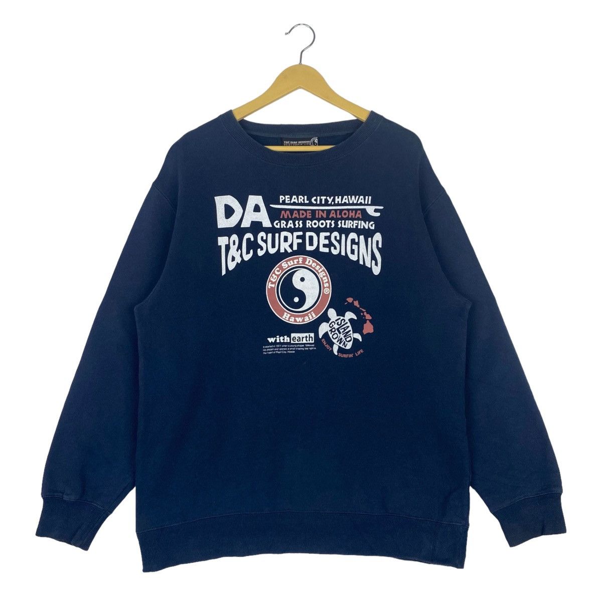 Designer × Vintage T&C Surf Designs Sweatshirt Crewneck Pullover Jumper Size US L / EU 52-54 / 3 - 1 Thumbnail