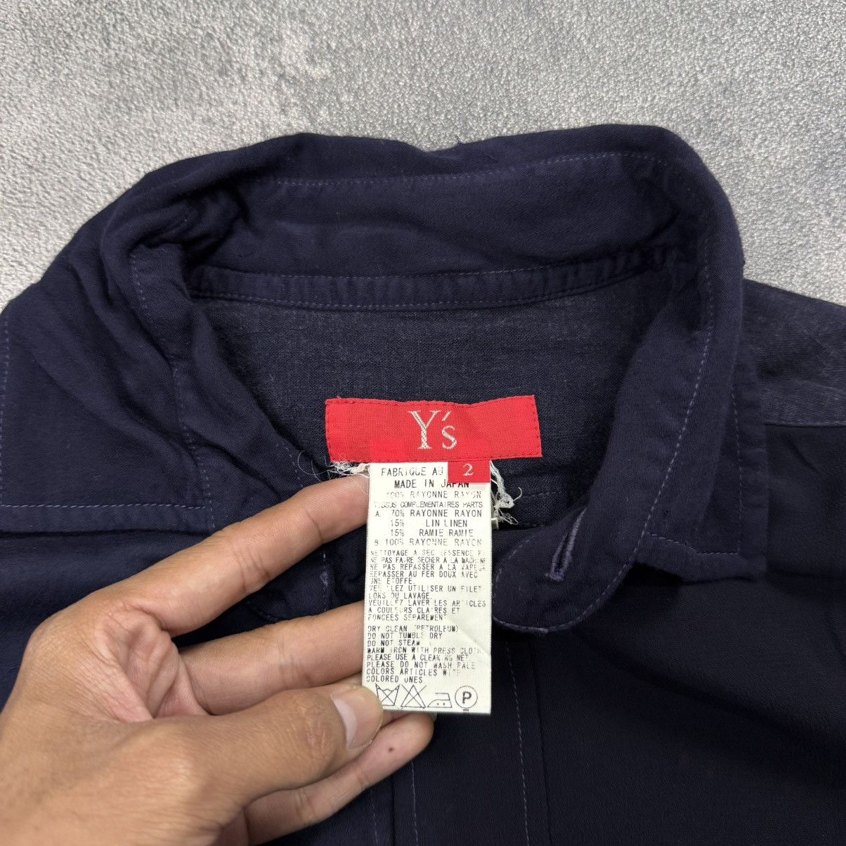 Yohji Yamamoto Y's Yohji Yamamoto buttonshirt fit rayon and linen Size XS / US 0-2 / IT 36-38 - 8 Thumbnail
