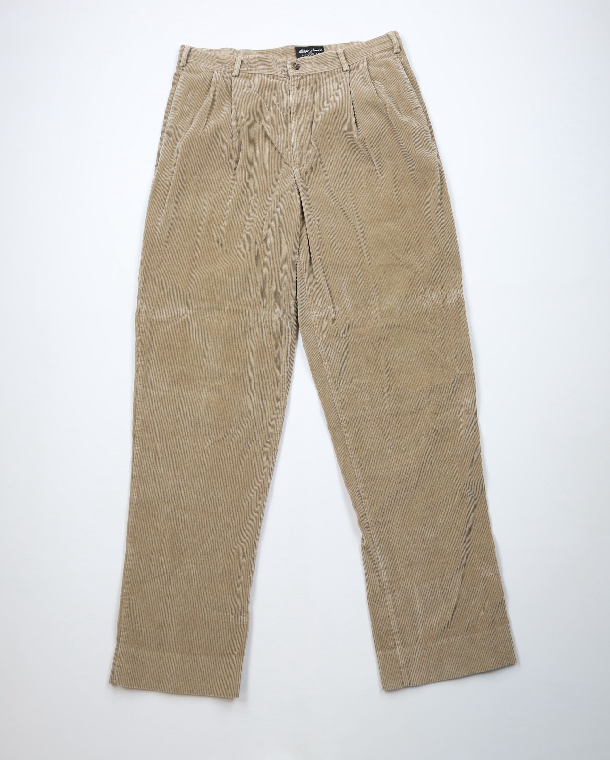 Eddie Bauer Vintage 90s Eddie Bauer Wide Leg Corduroy Chino Pants Beige Size US 38 / EU 54 - 1 Thumbnail