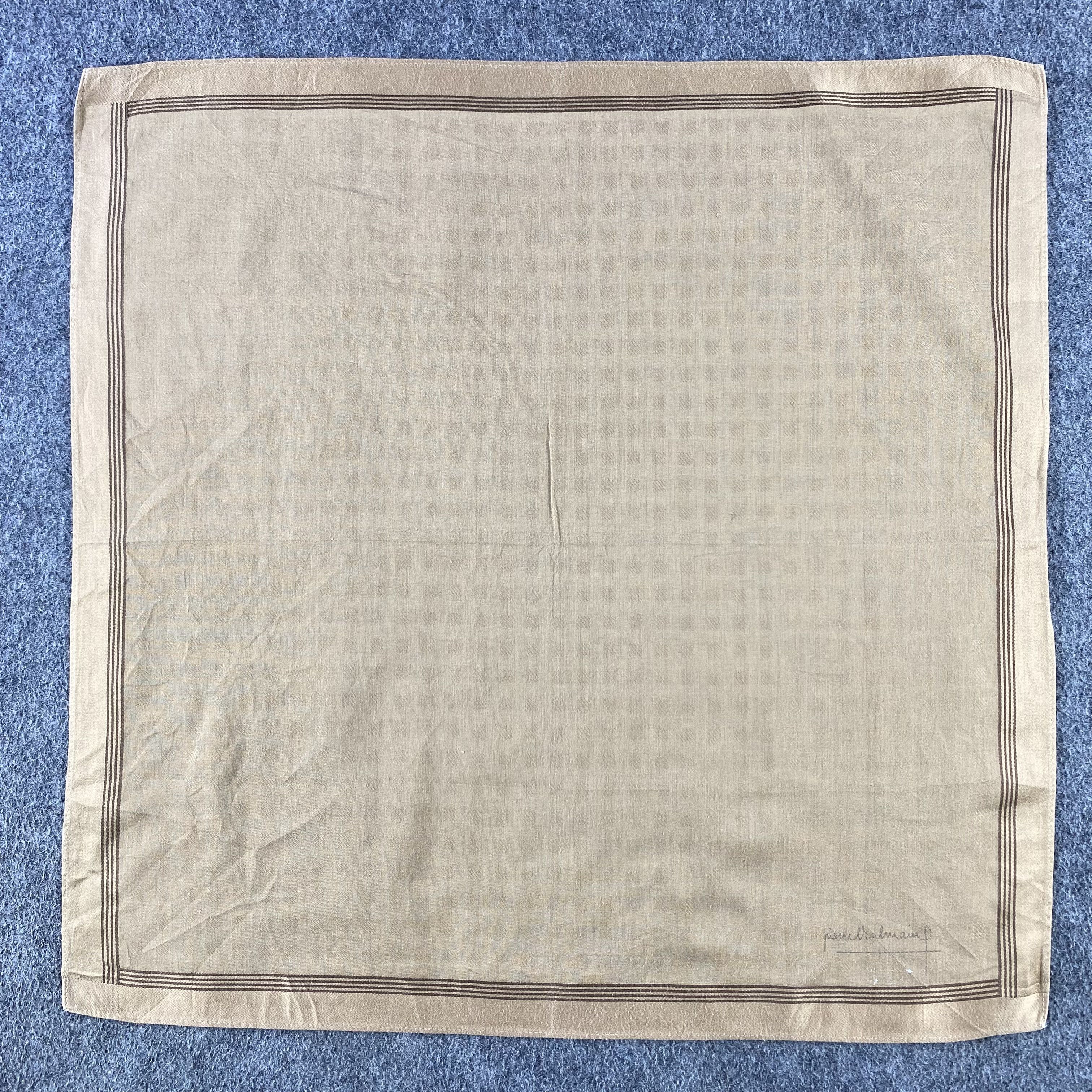 Pierre Balmain × Vintage Pierre Balmain Handkerchief/Neckerchief/Bandana HC Size ONE SIZE - 1 Thumbnail