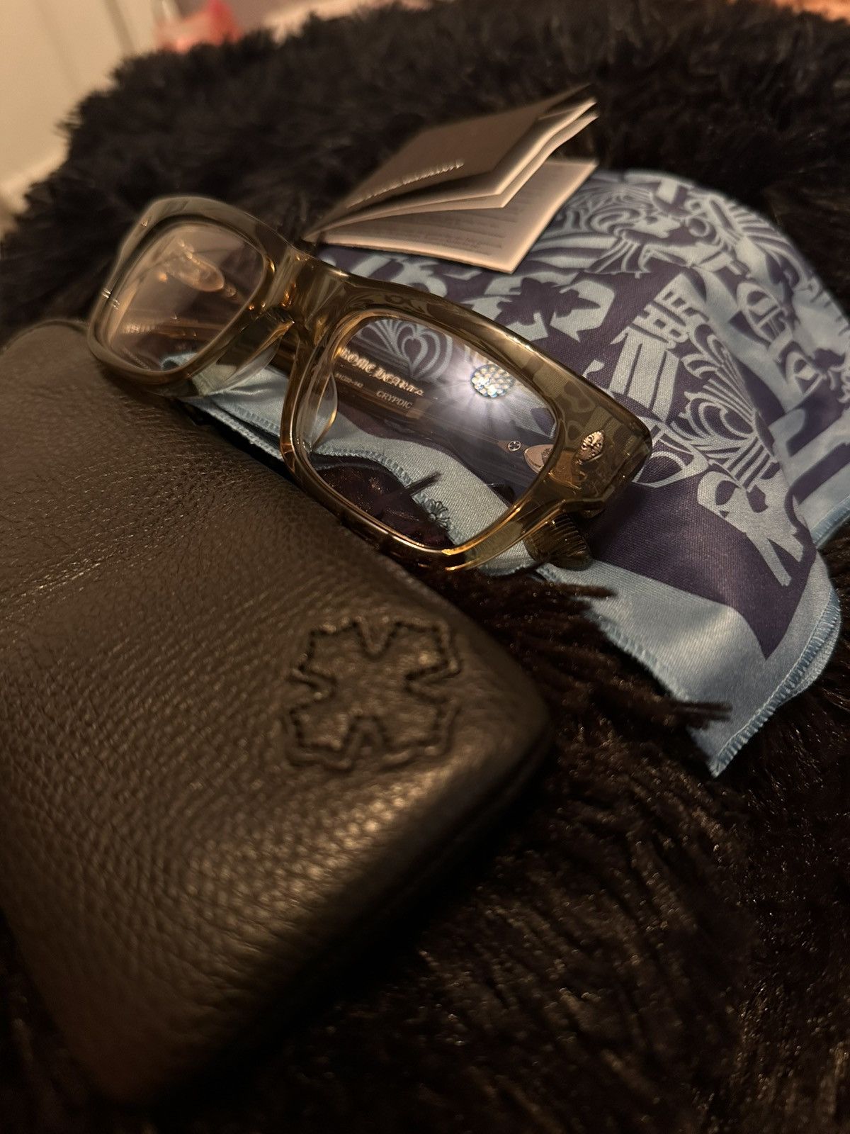 Chrome Hearts Chrome Hearts Crypdic Glasses Size ONE SIZE - 2 Thumbnail