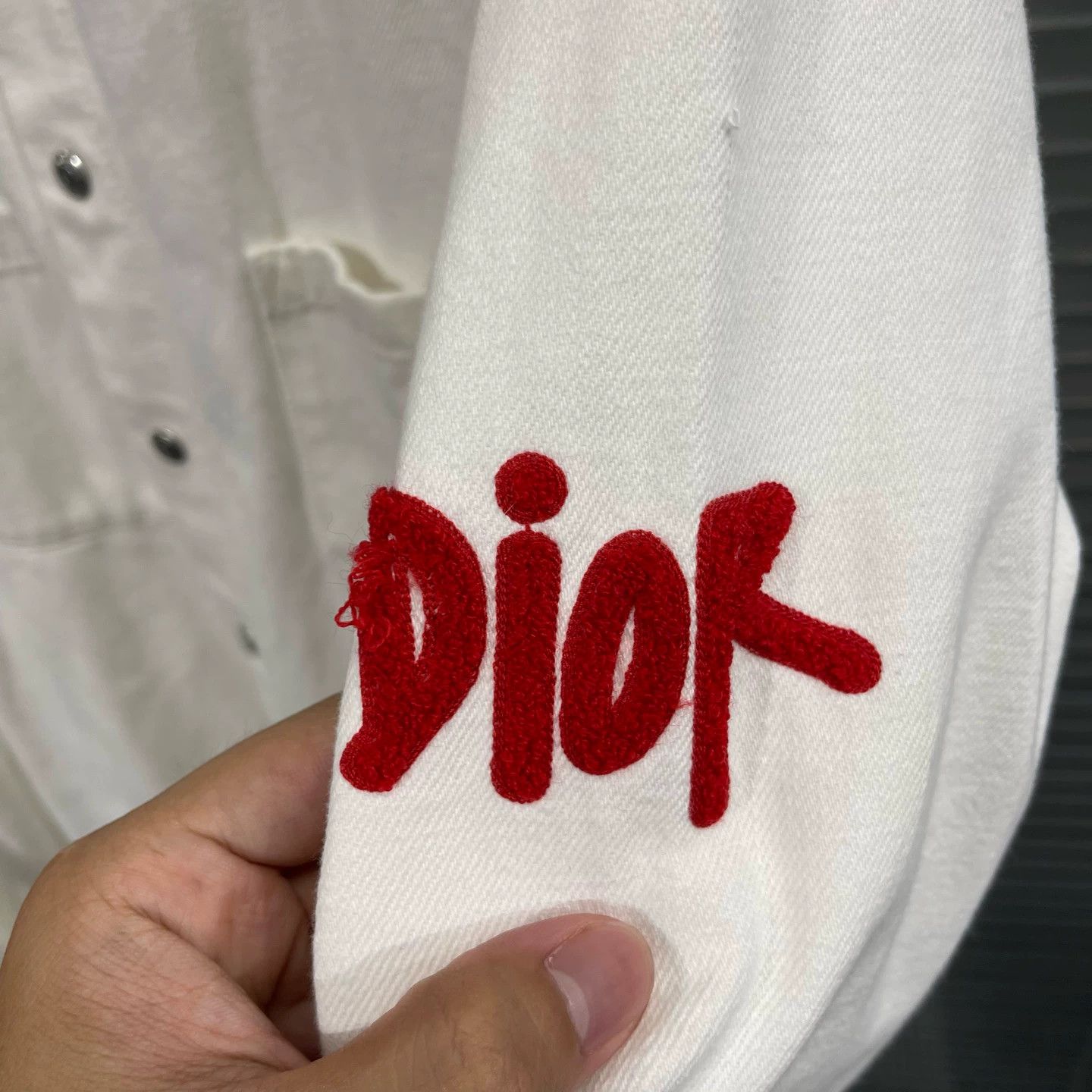 Dior Dior x Stussy Year of the Ox Velvet Embroidery Shirts Jkt 40 Size US M / EU 48-50 / 2 - 4 Thumbnail