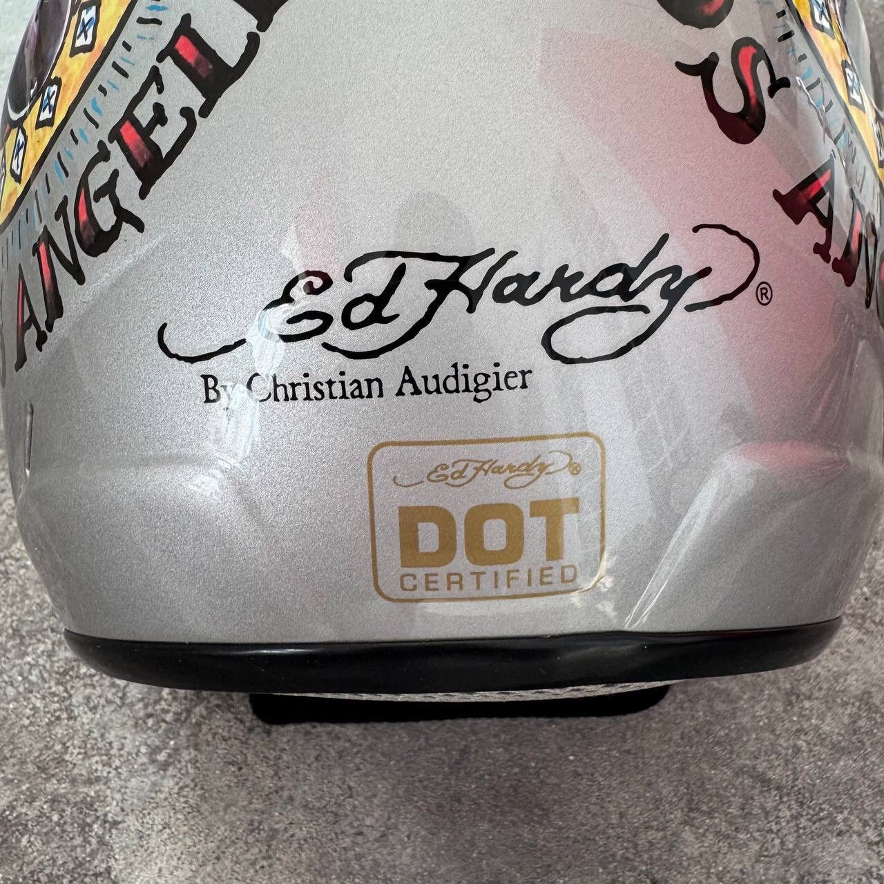 Ed Hardy Ed Hardy by Christian Audigier Vintage Motorcycle Helmet Size ONE SIZE - 5 Thumbnail