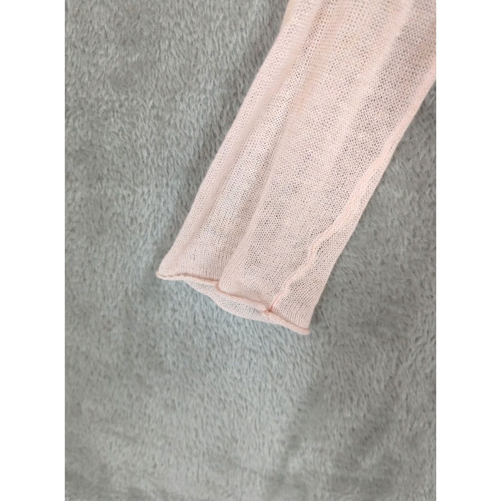 J. Jill J Jill Cardigan Womens Small Pastel Pink Sweater Linen Blend Coquette Size S / US 4 / IT 40 - 5 Thumbnail
