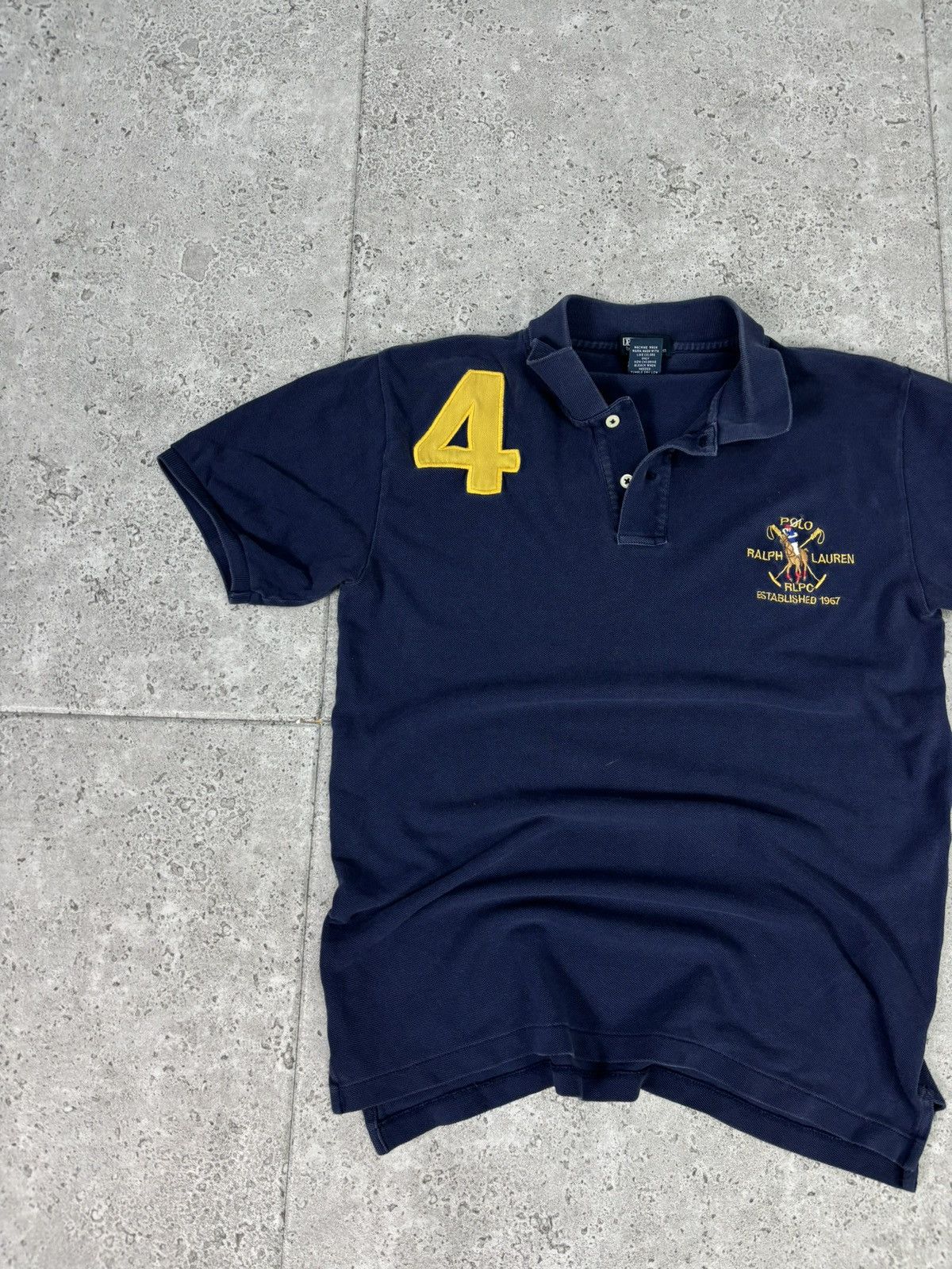 Polo Ralph Lauren × Ralph Lauren Vintage Y2K Chief Keef Ralph Lauren Navy Polo T-Shirt Size US S / EU 44-46 / 1 - 3 Thumbnail