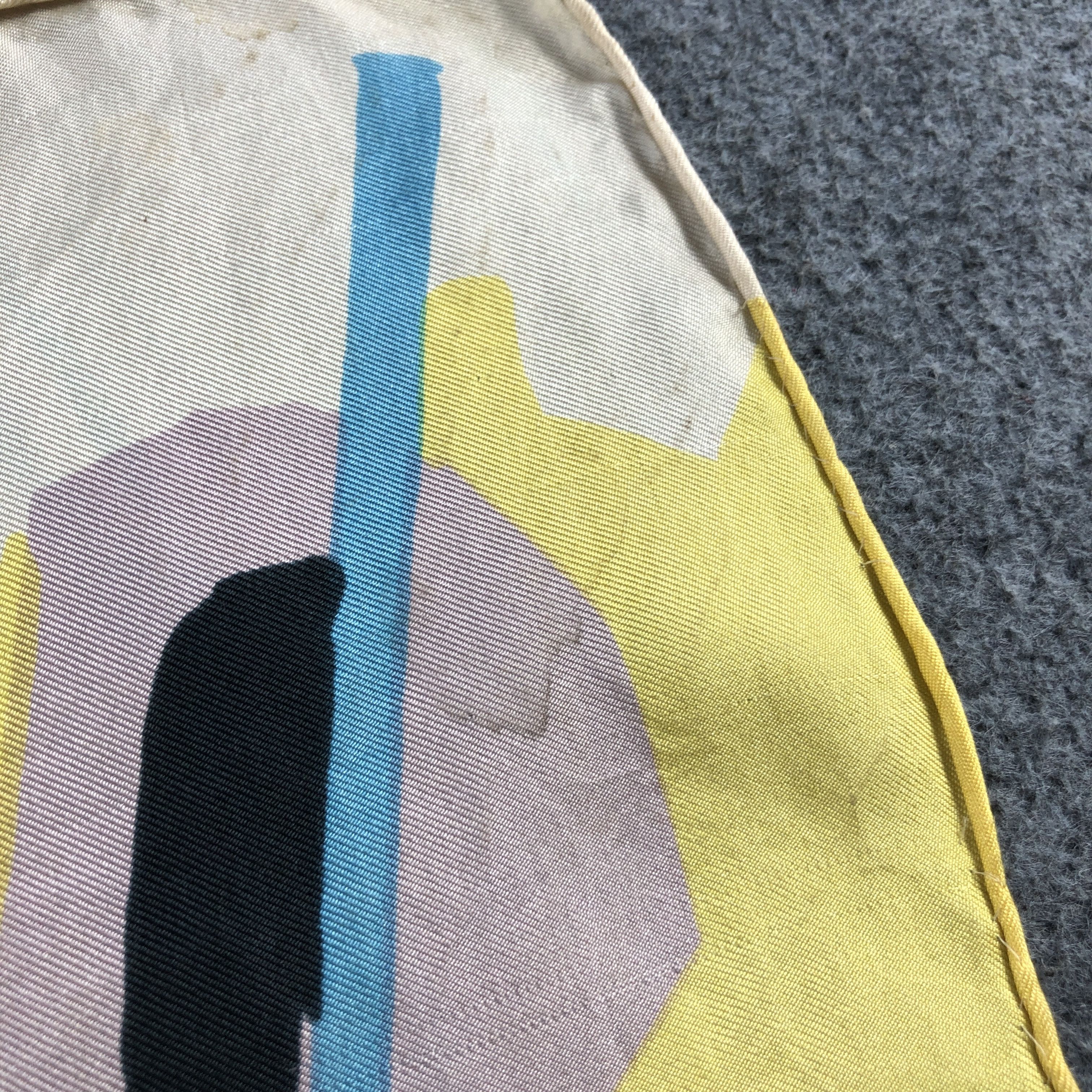 Japanese Brand P.A.S Luxury Abstract Hand Rolled Silk Scarf M1119 Size ONE SIZE - 19 Thumbnail