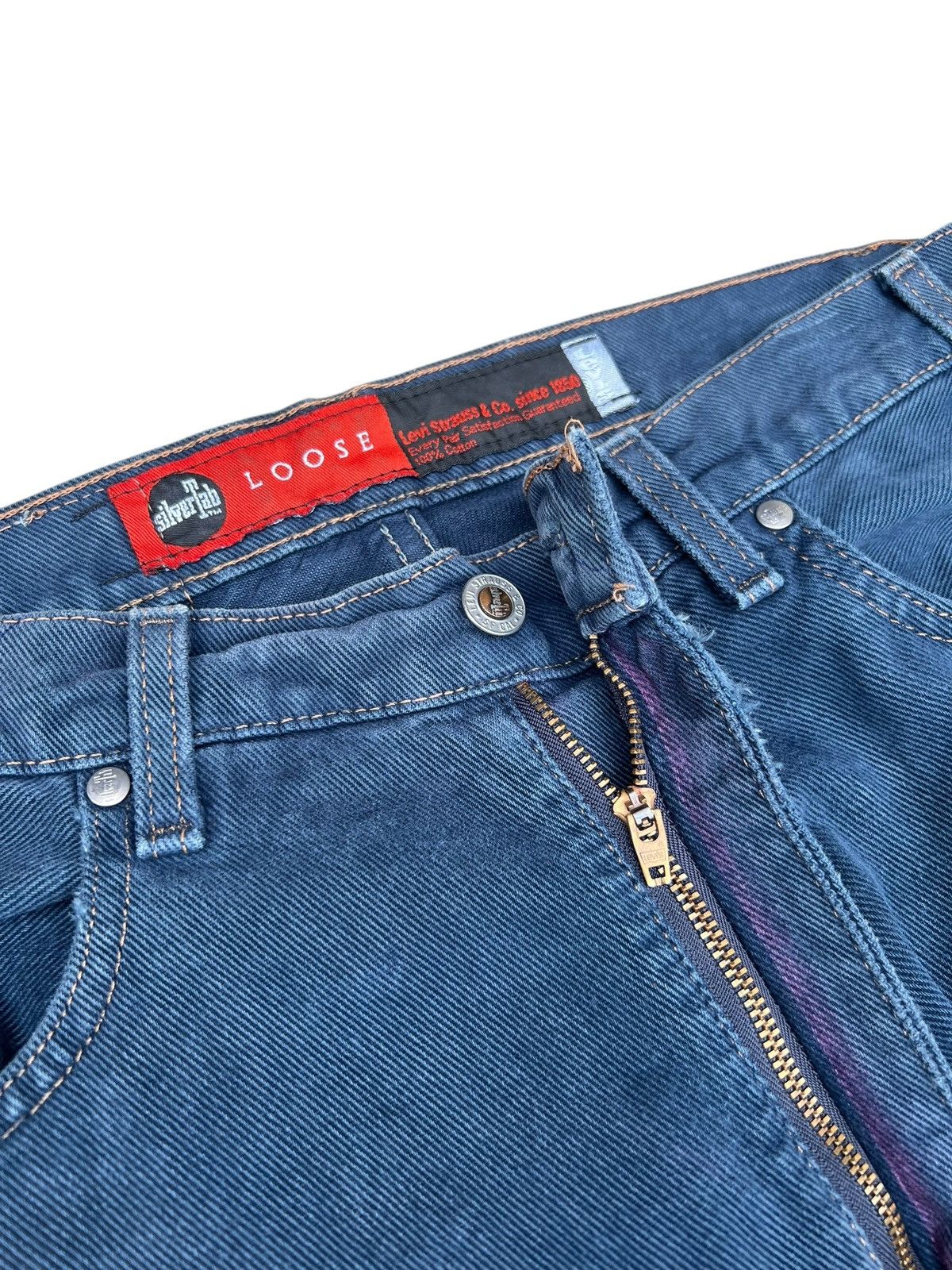 Levi's 90s Levi’s Silvertab Distressed Fade Denim Loose Jeans Size US 33 - 7 Thumbnail
